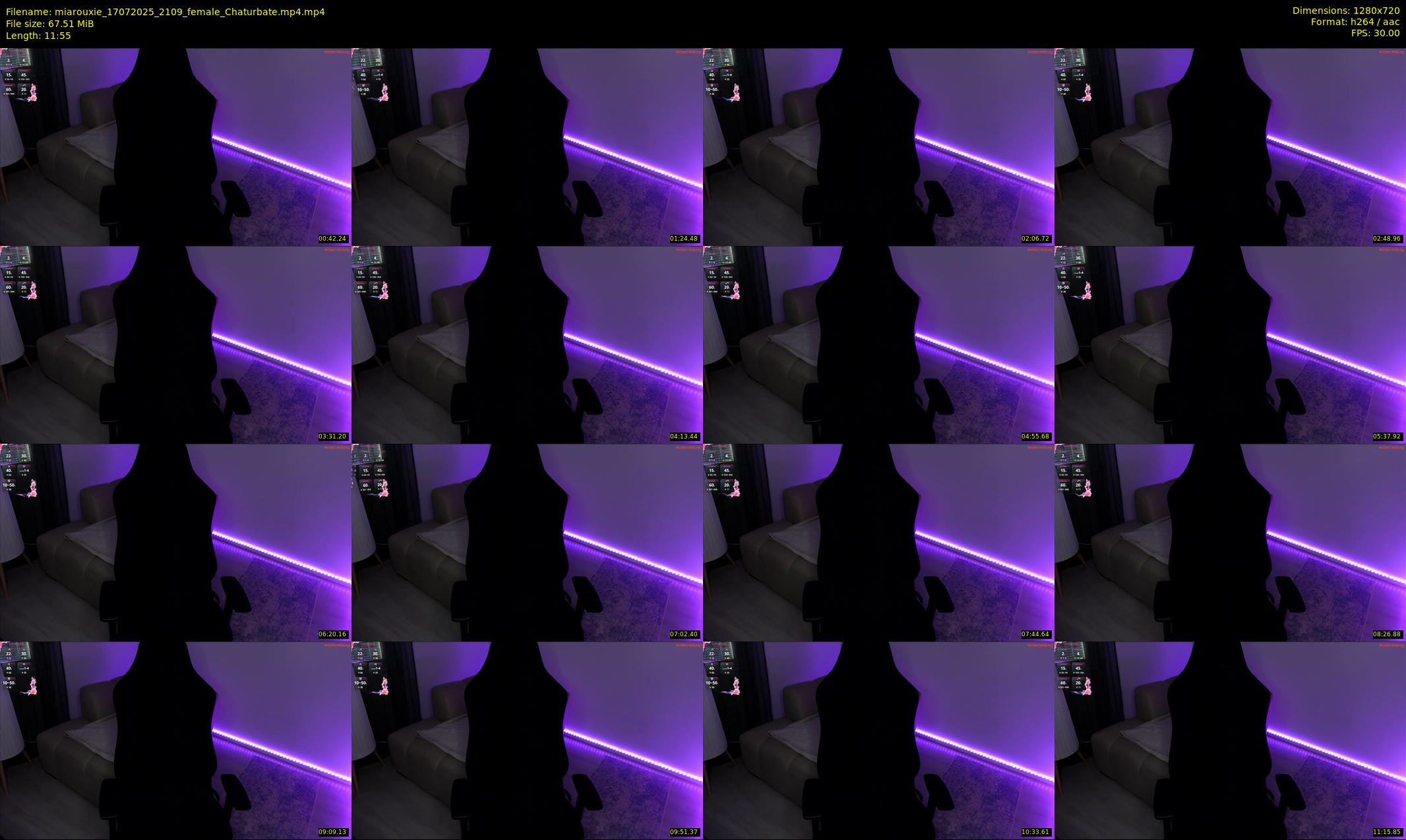 miarouxie — 12 minute Chaturbate female cam show recording, 720p, Jul 17, 2025