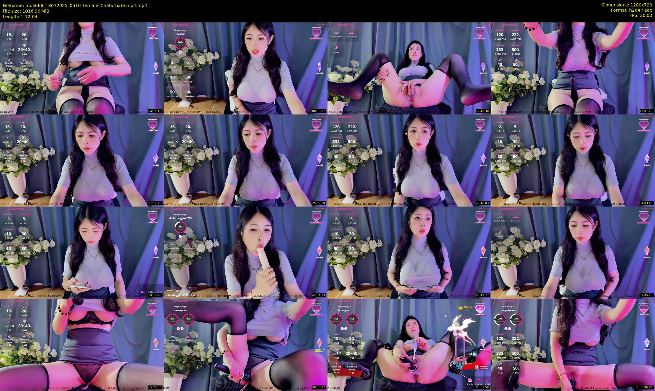 moli666 — 73 minute Chaturbate female cam show recording, 720p, Jul 18, 2025