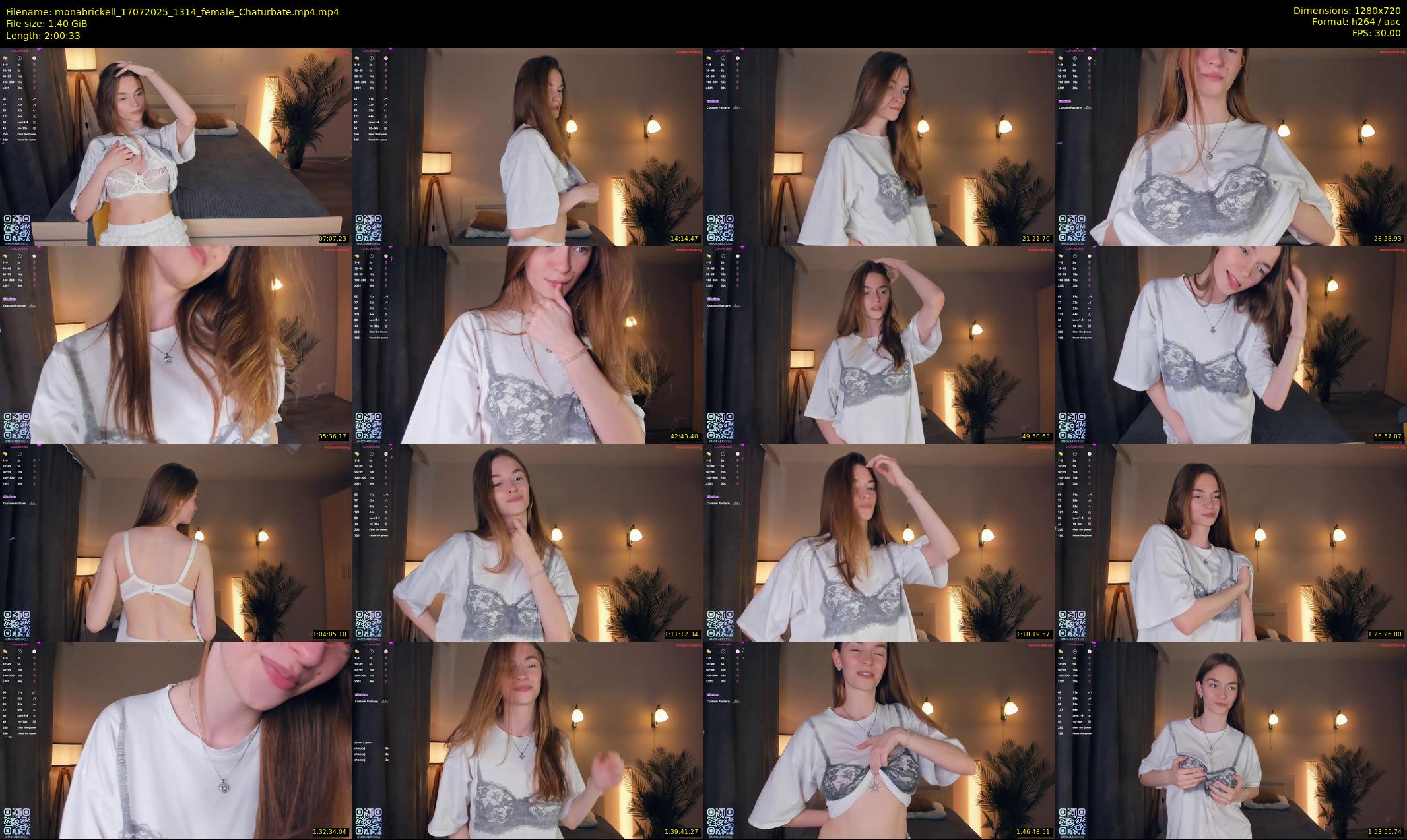 monabrickell — 121 minute Chaturbate female cam show recording, 720p, Jul 17, 2025
