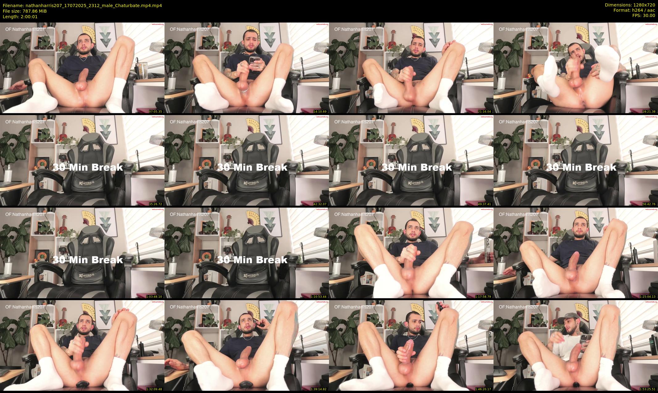 nathanharris207 — 121 minute Chaturbate male cam show recording, 720p, Jul 17, 2025
