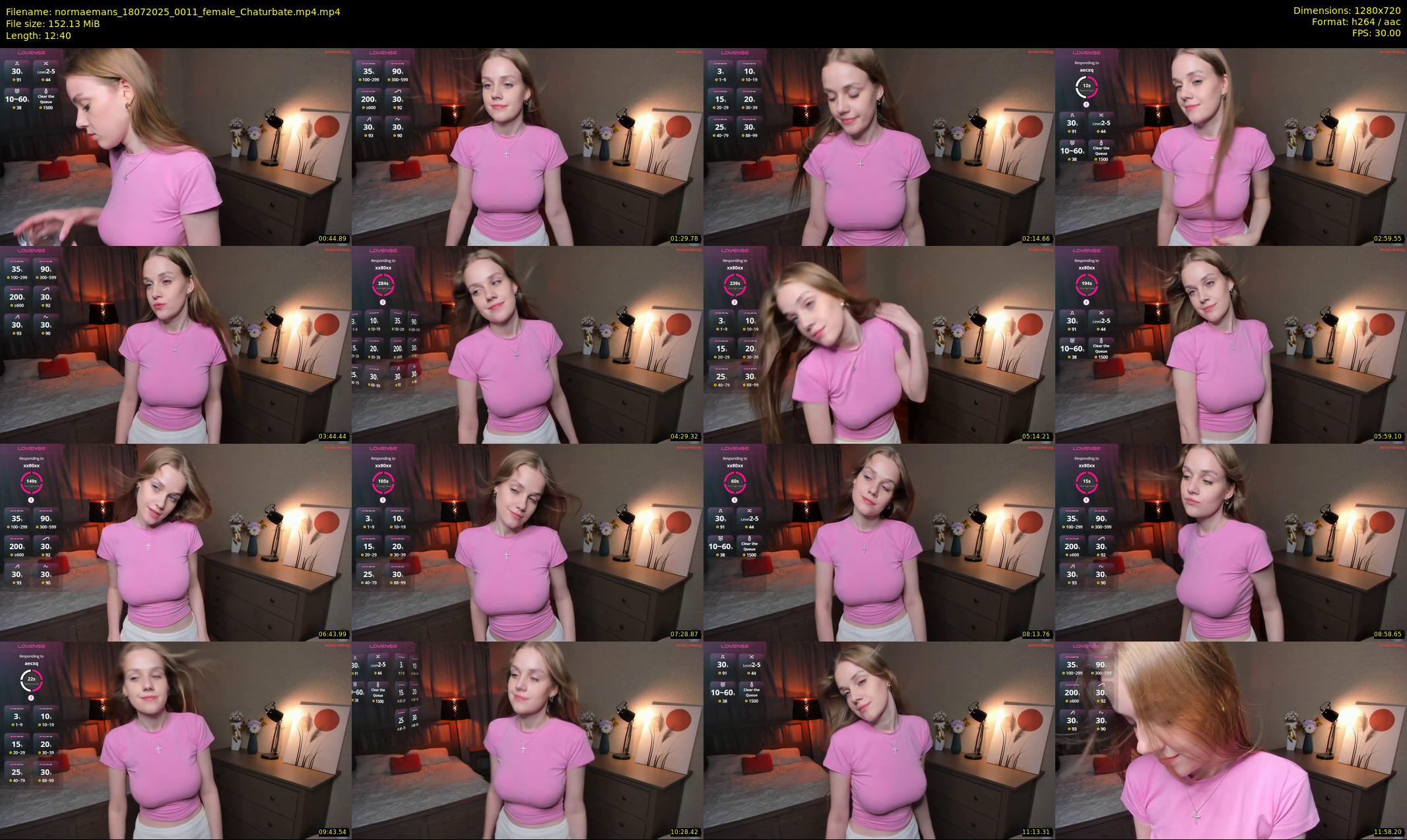 normaemans — 13 minute Chaturbate female cam show recording, 720p, Jul 18, 2025
