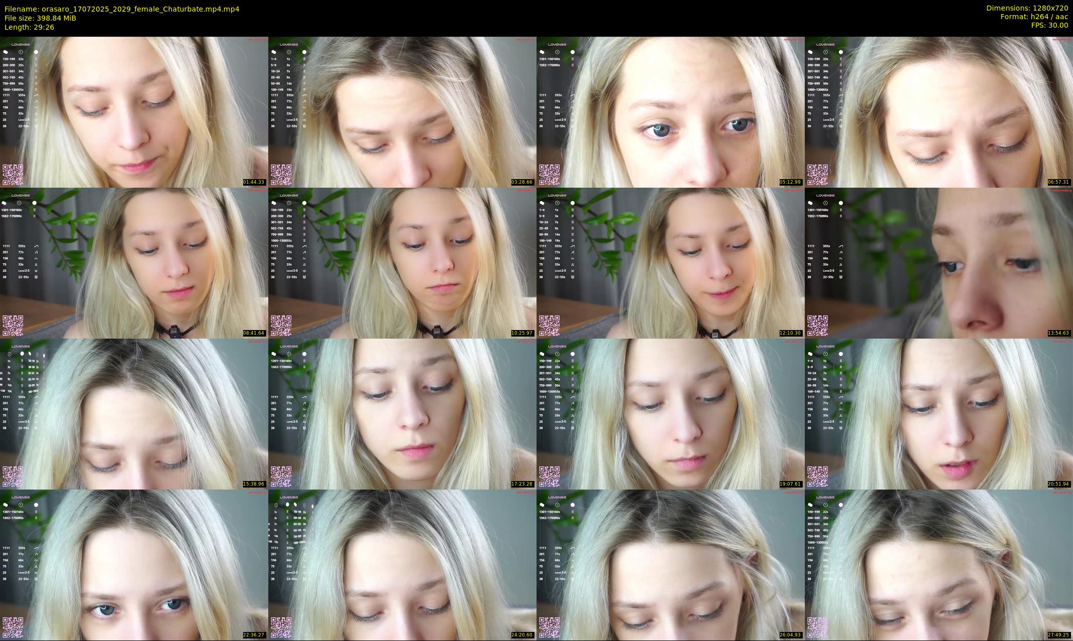 orasaro — 30 minute Chaturbate female cam show recording, 720p, Jul 17, 2025