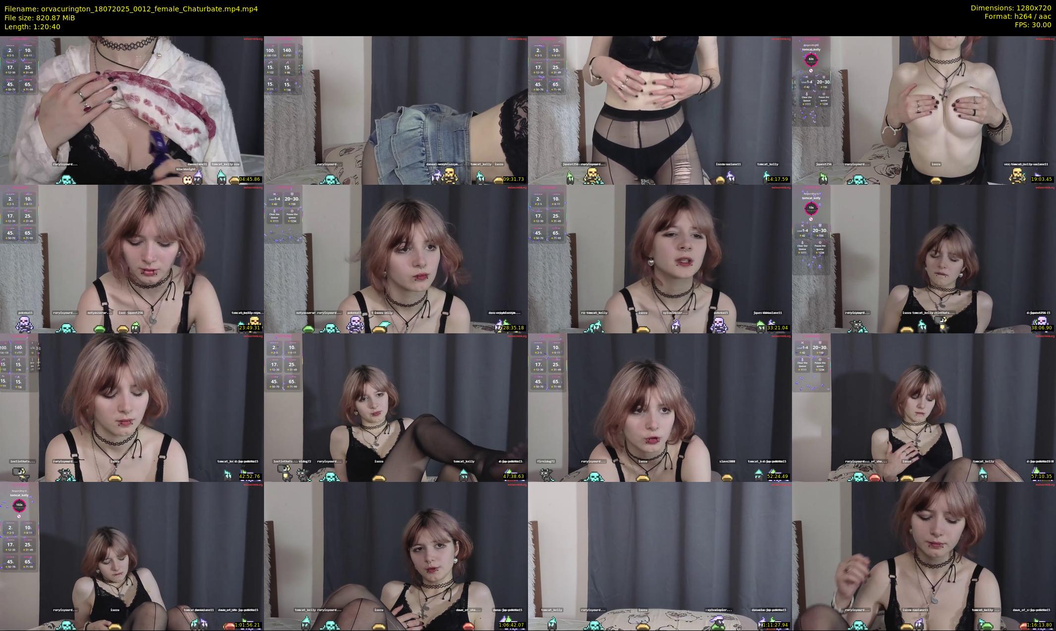 orvacurington — 81 minute Chaturbate female cam show recording, 720p, Jul 18, 2025