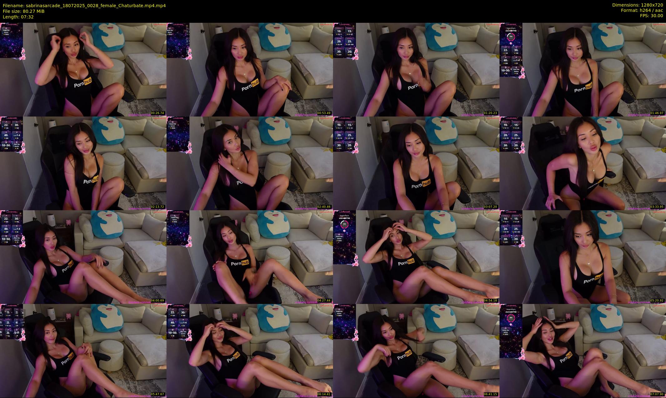 sabrinasarcade — 8 minute Chaturbate female cam show recording, 720p, Jul 18, 2025