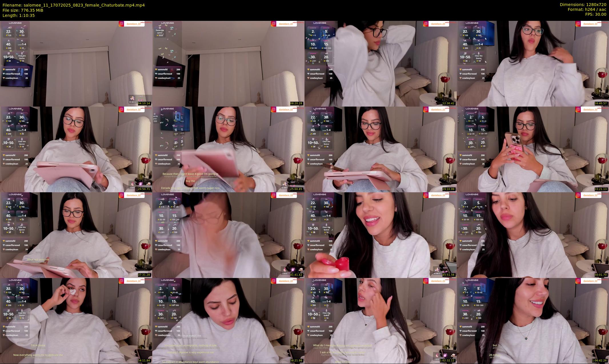 salomee_11 — 71 minute Chaturbate female cam show recording, 720p, Jul 17, 2025