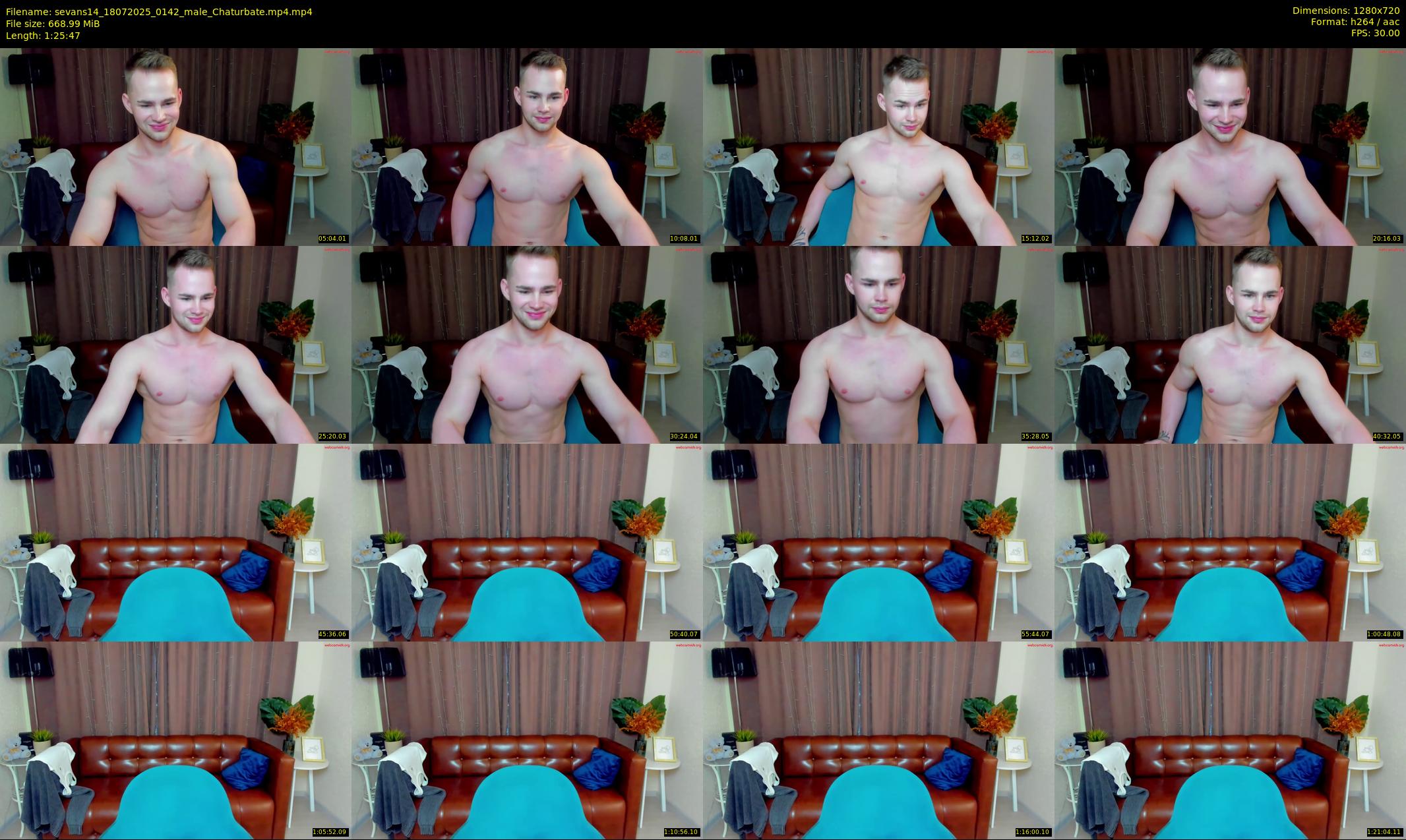sevans14 — 86 minute Chaturbate male cam show recording, 720p, Jul 18, 2025