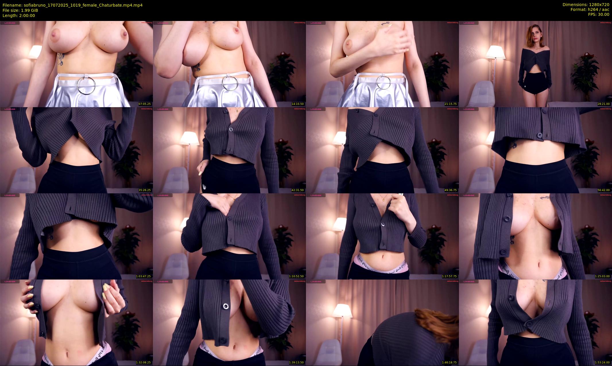 sofiabruno — 120 minute Chaturbate female cam show recording, 720p, Jul 17, 2025