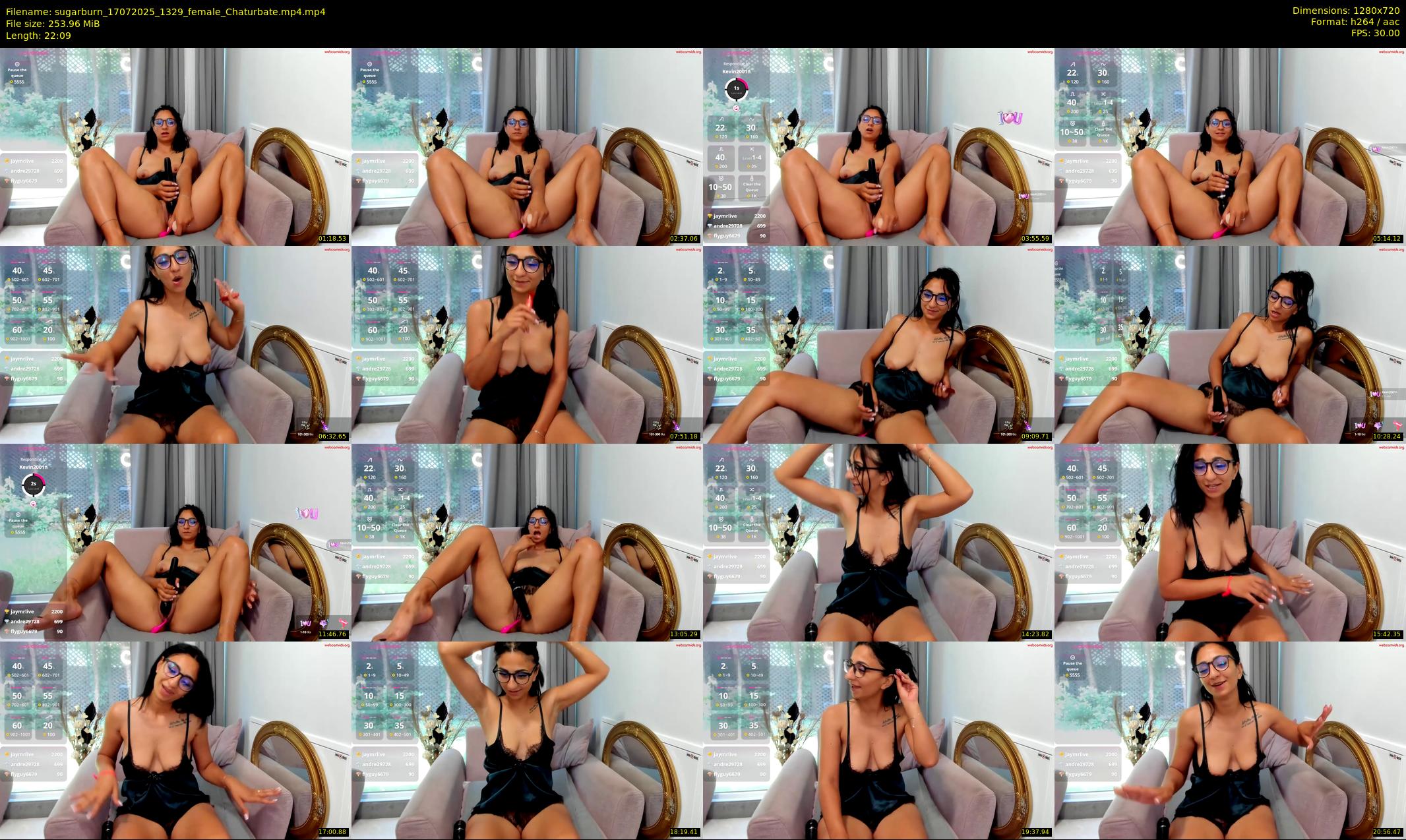 sugarburn — 23 minute Chaturbate female cam show recording, 720p, Jul 17, 2025