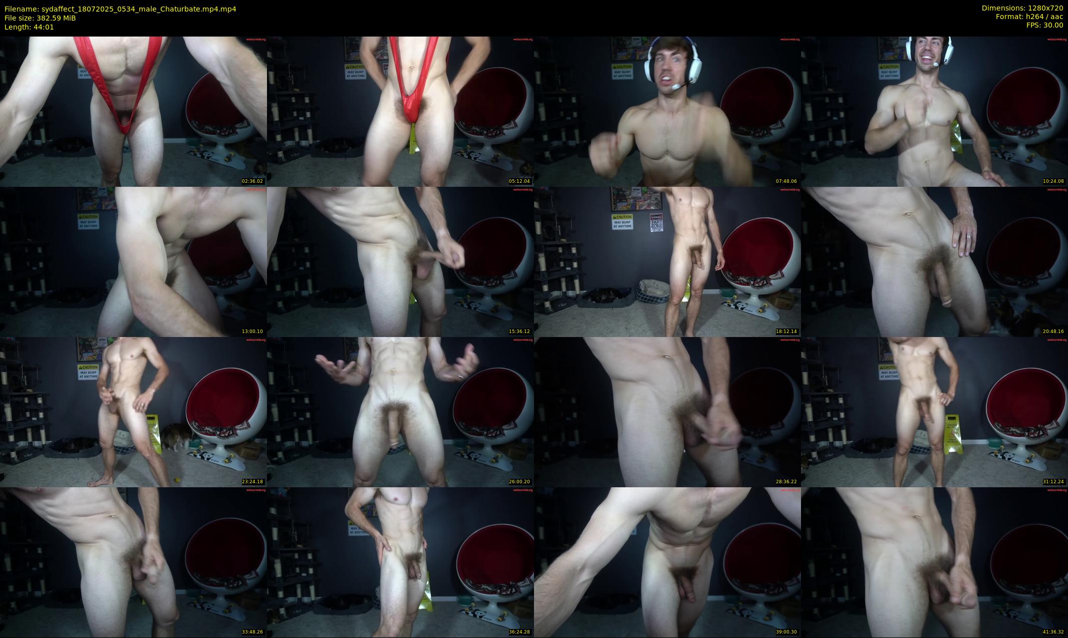 sydaffect — 45 minute Chaturbate male cam show recording, 720p, Jul 18, 2025