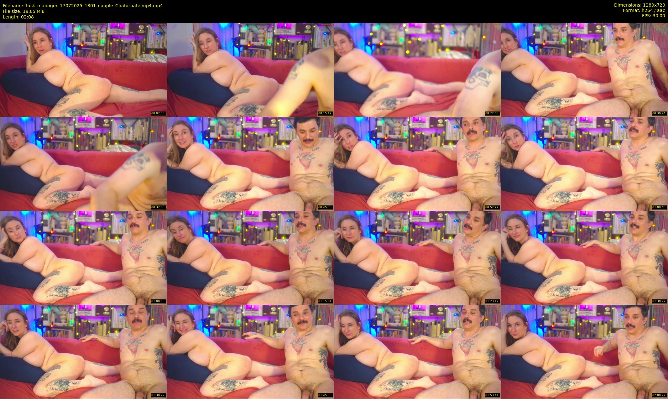 task_manager — 3 minute Chaturbate couple cam show recording, 720p, Jul 17, 2025