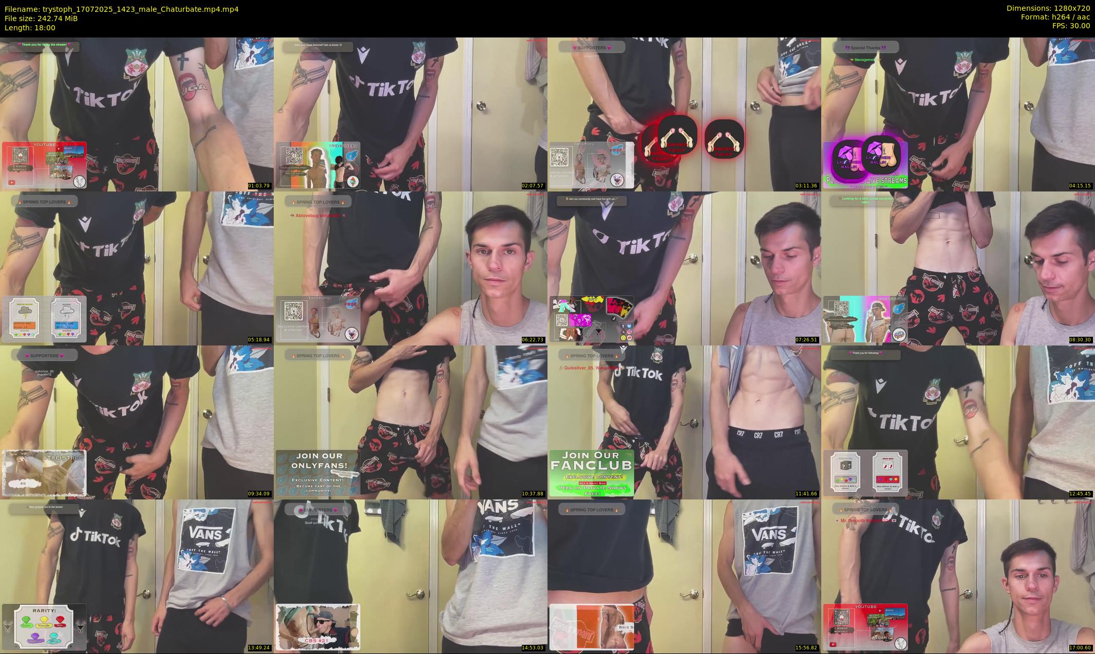 trystoph — 18 minute Chaturbate male cam show recording, 720p, Jul 17, 2025