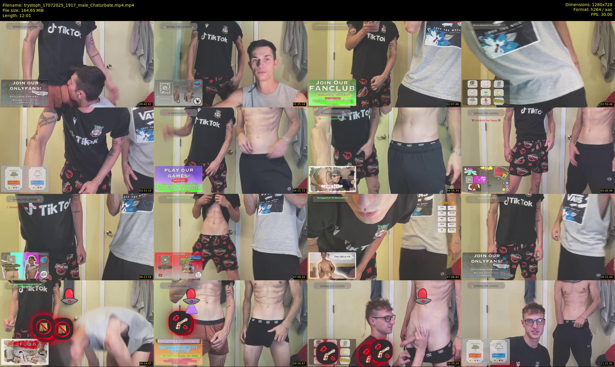trystoph — 13 minute Chaturbate male cam show recording, 720p, Jul 17, 2025