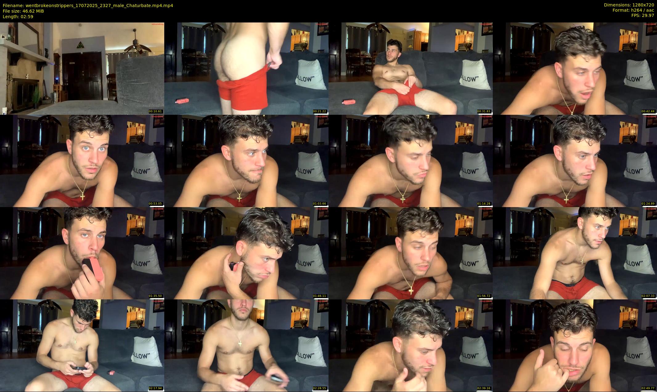 wentbrokeonstrippers — 3 minute Chaturbate male cam show recording, 720p, Jul 17, 2025