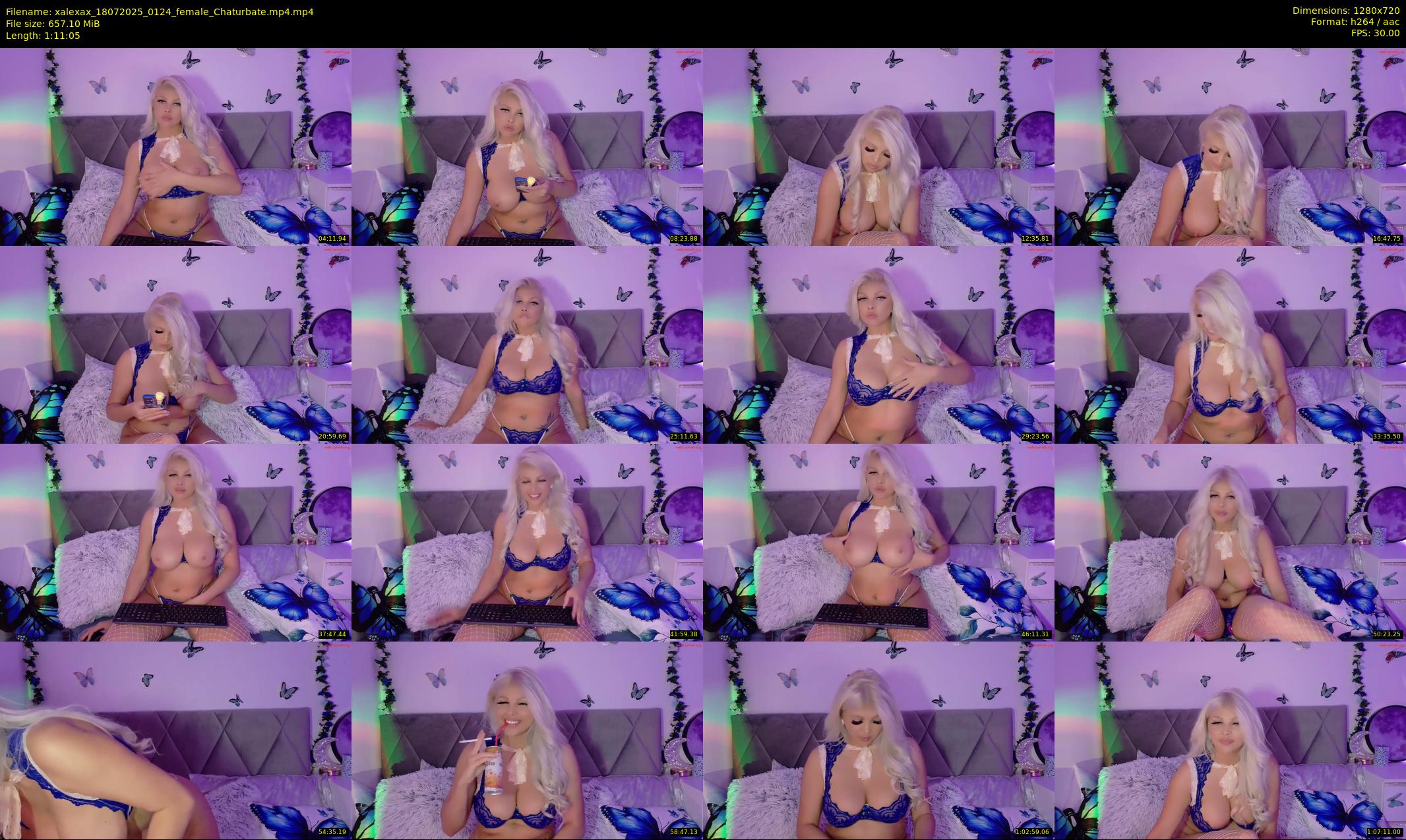 xalexax — 72 minute Chaturbate female cam show recording, 720p, Jul 18, 2025
