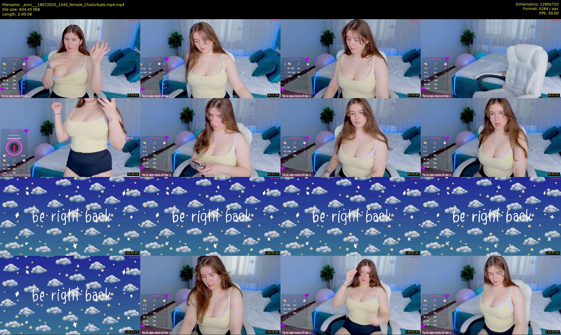 _enni__ — 121 minute Chaturbate female cam show recording, 720p, Jul 18, 2025