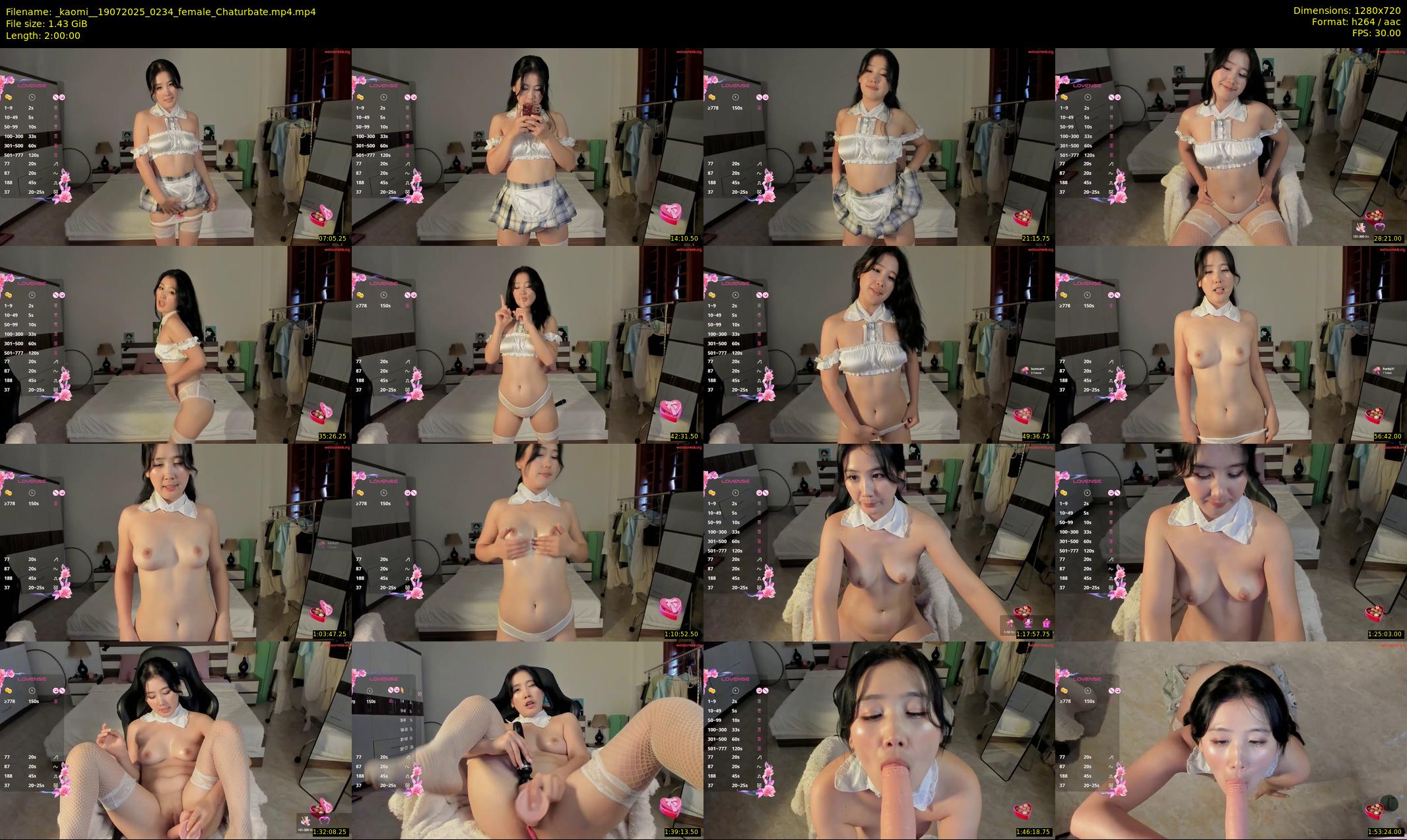 _kaomi_ — 120 minute Chaturbate female cam show recording, 720p, Jul 19, 2025