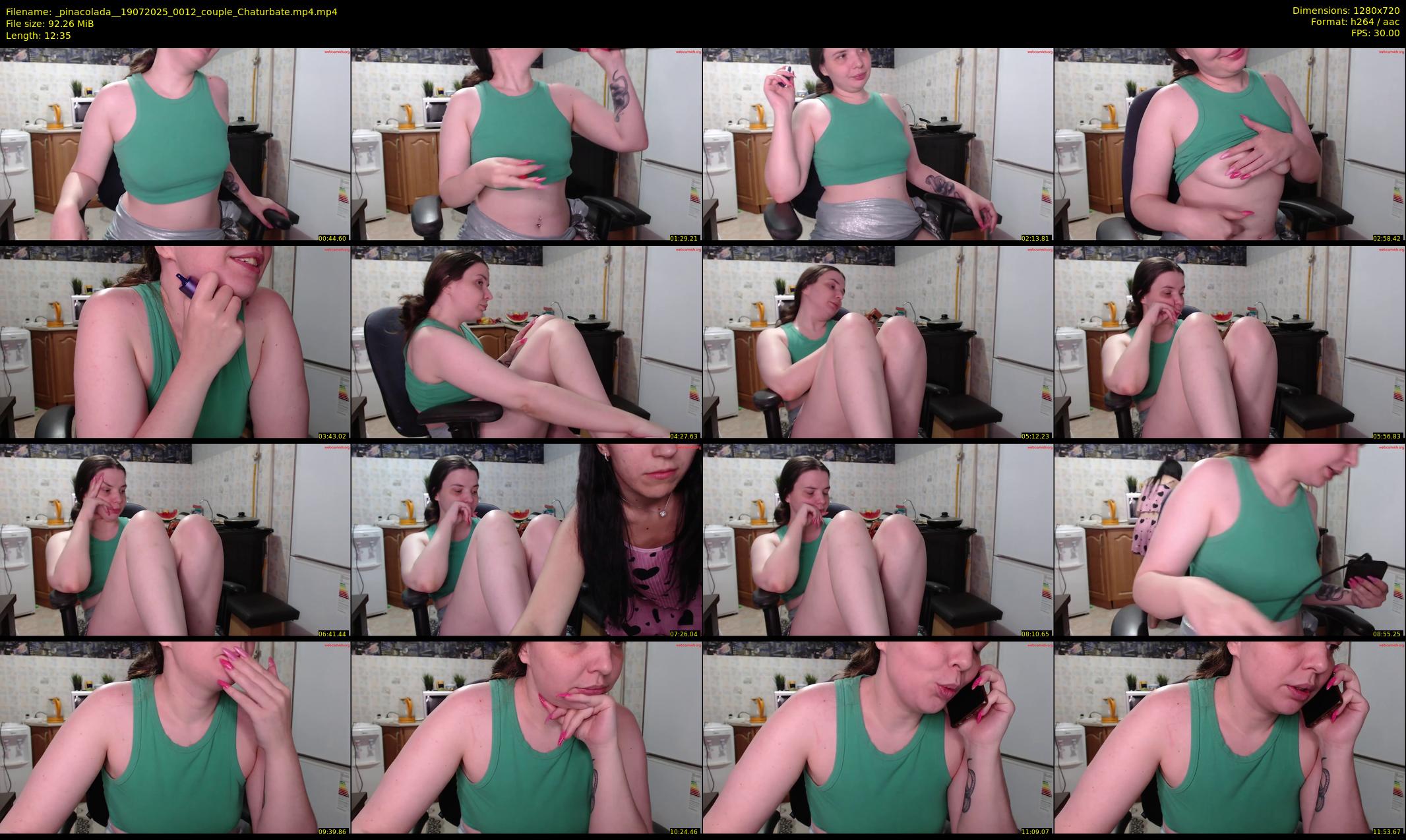 _pinacolada_ — 13 minute Chaturbate couple cam show recording, 720p, Jul 19, 2025