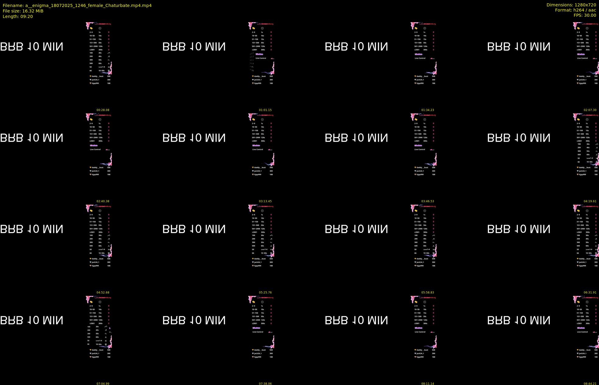 a__enigma — 10 minute Chaturbate female cam show recording, 720p, Jul 18, 2025