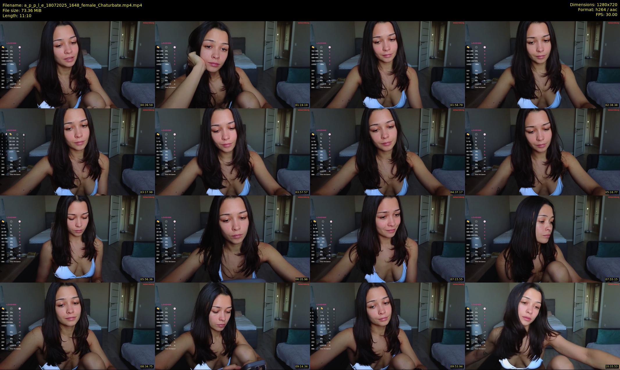 a_p_p_l_e — 12 minute Chaturbate female cam show recording, 720p, Jul 18, 2025