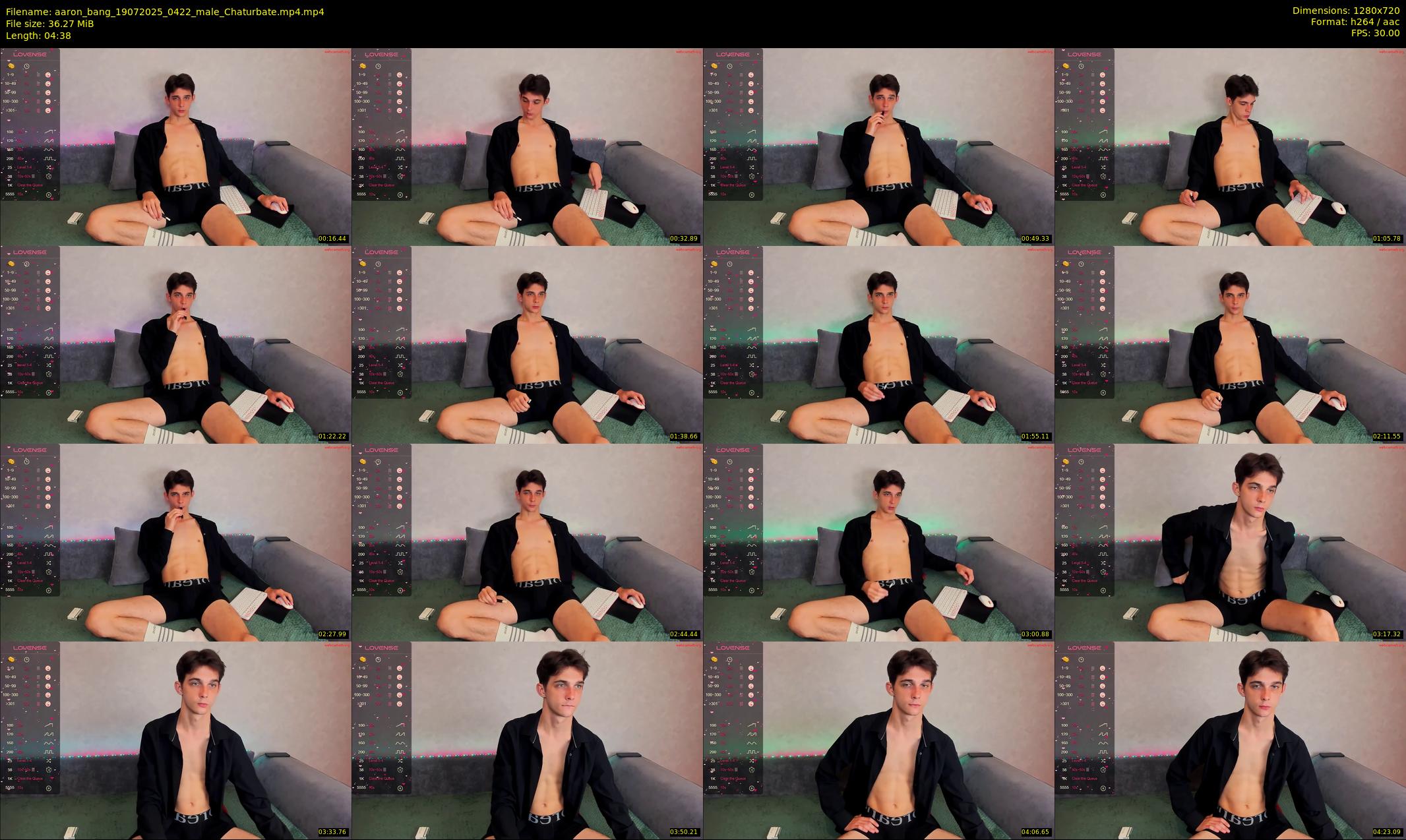 aaron_bang — 5 minute Chaturbate male cam show recording, 720p, Jul 19, 2025