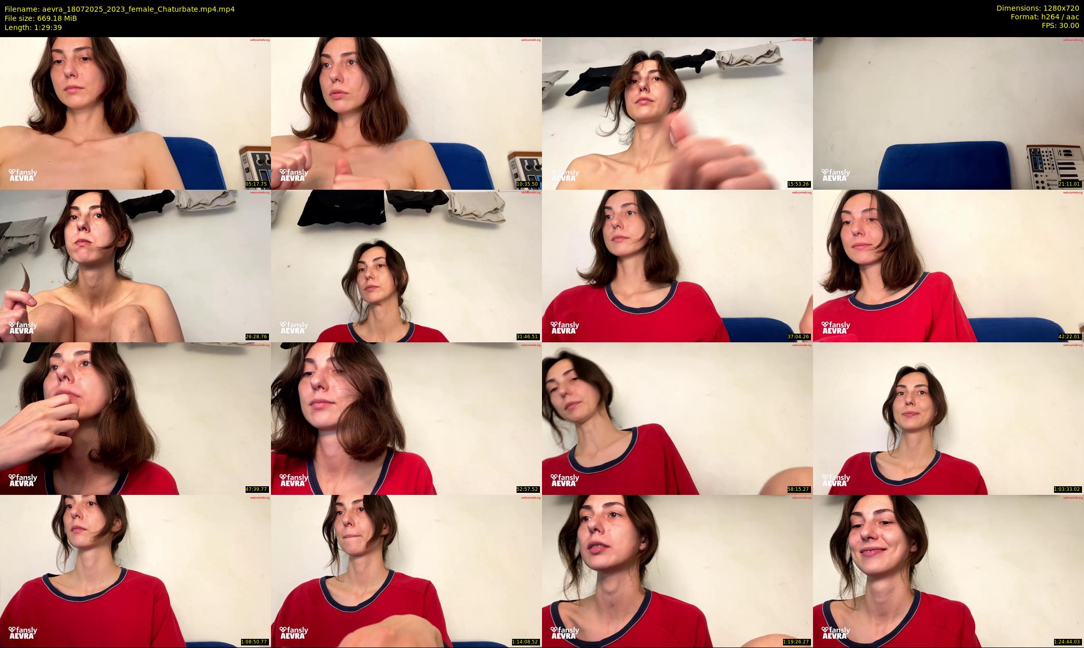 aevra — 90 minute Chaturbate female cam show recording, 720p, Jul 18, 2025