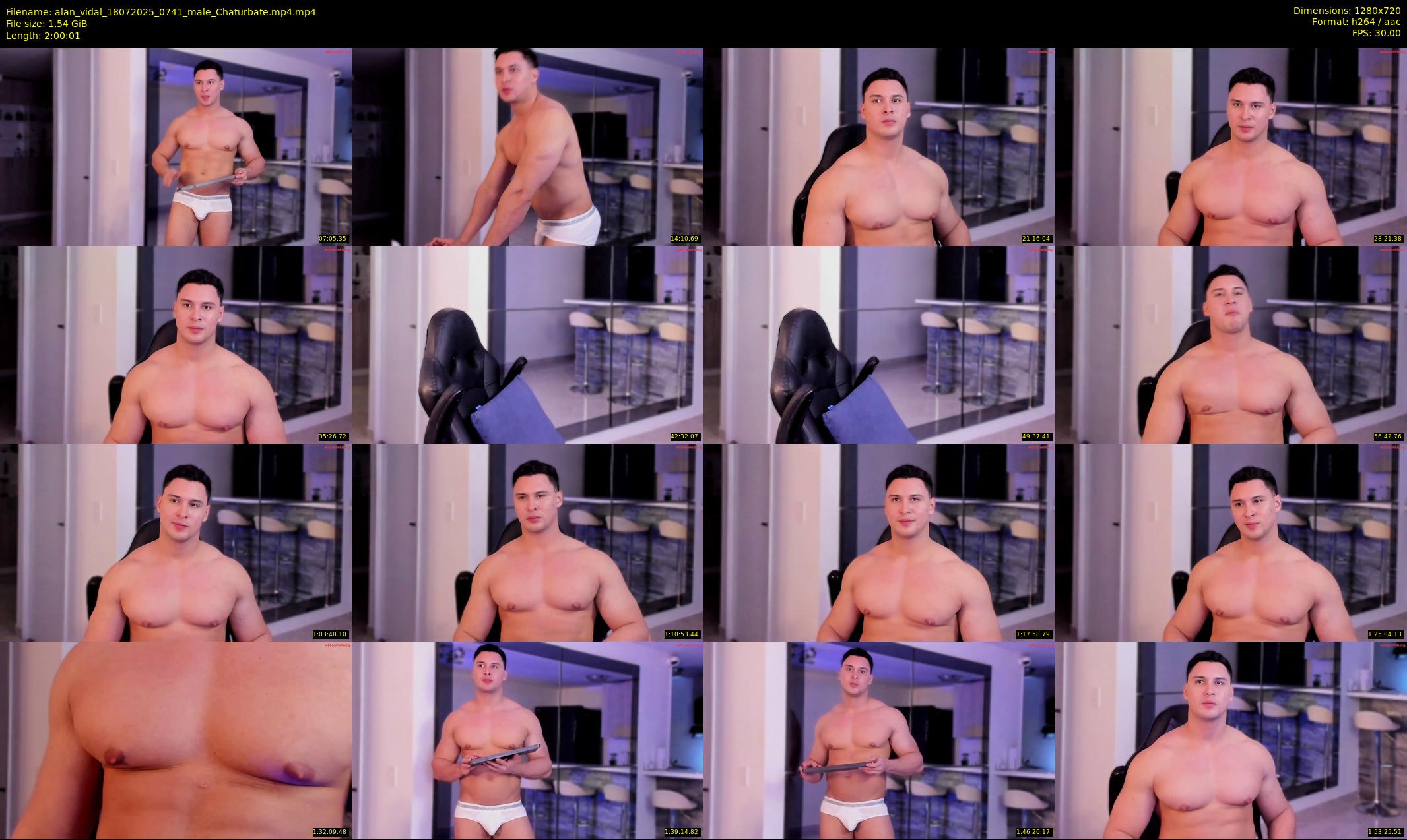 alan_vidal — 121 minute Chaturbate male cam show recording, 720p, Jul 18, 2025
