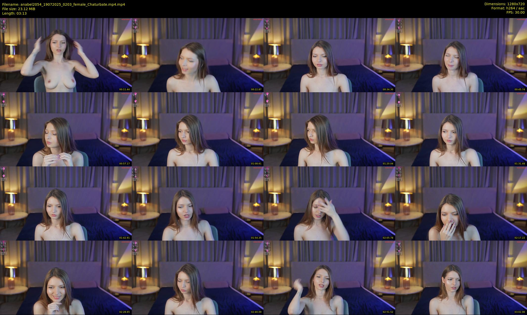anabel2054 — 4 minute Chaturbate female cam show recording, 720p, Jul 19, 2025