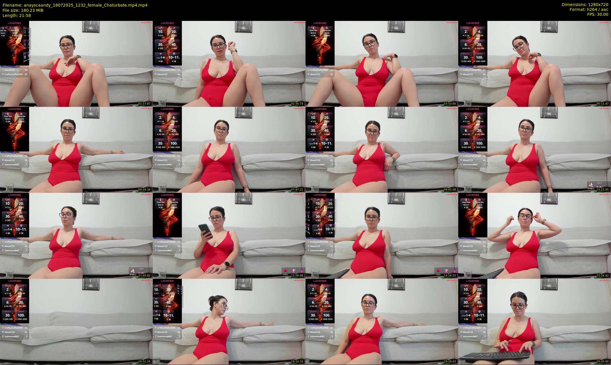 anayscaandy — 22 minute Chaturbate female cam show recording, 720p, Jul 18, 2025