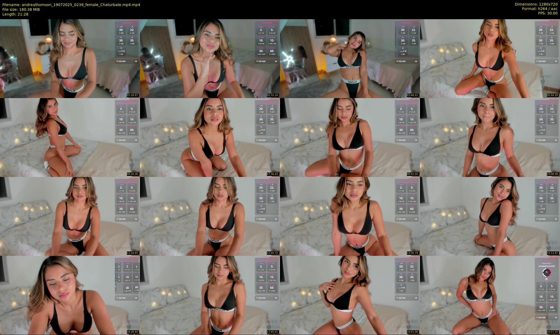 andreathomson — 22 minute Chaturbate female cam show recording, 720p, Jul 19, 2025