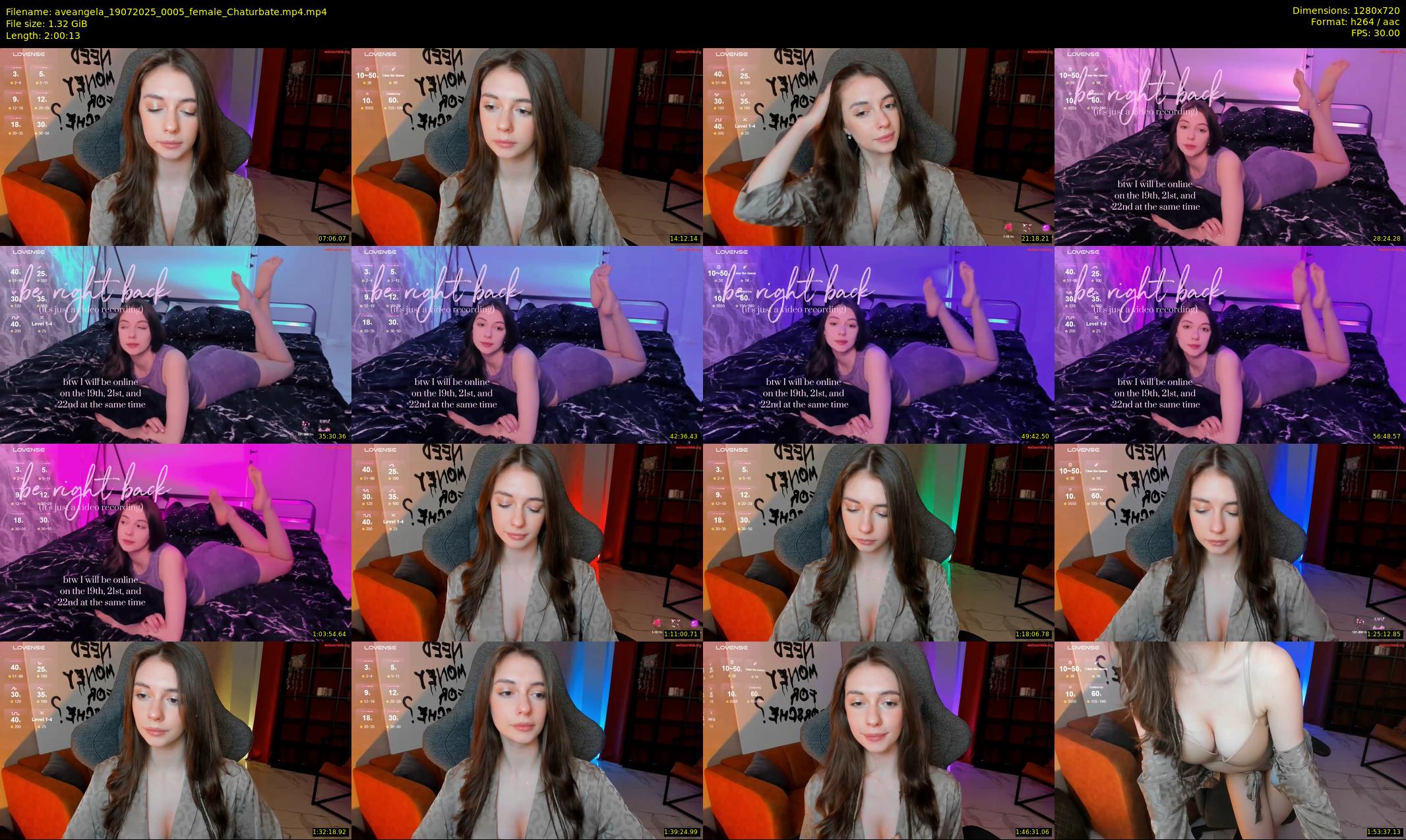 aveangela — 121 minute Chaturbate couple cam show recording, 720p, Jul 19, 2025