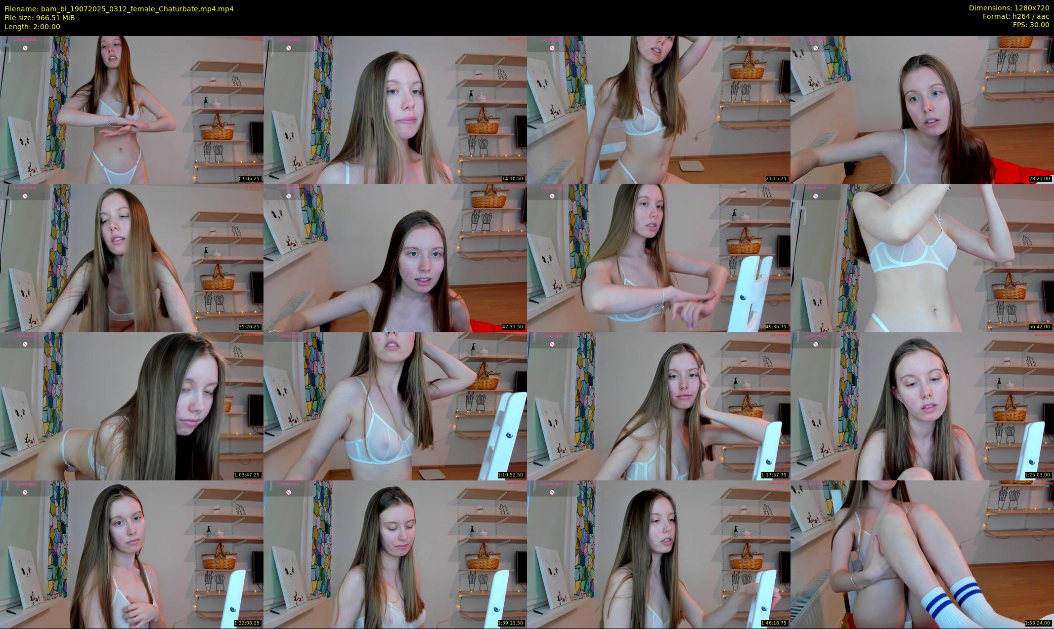 bam_bi — 120 minute Chaturbate female cam show recording, 720p, Jul 19, 2025
