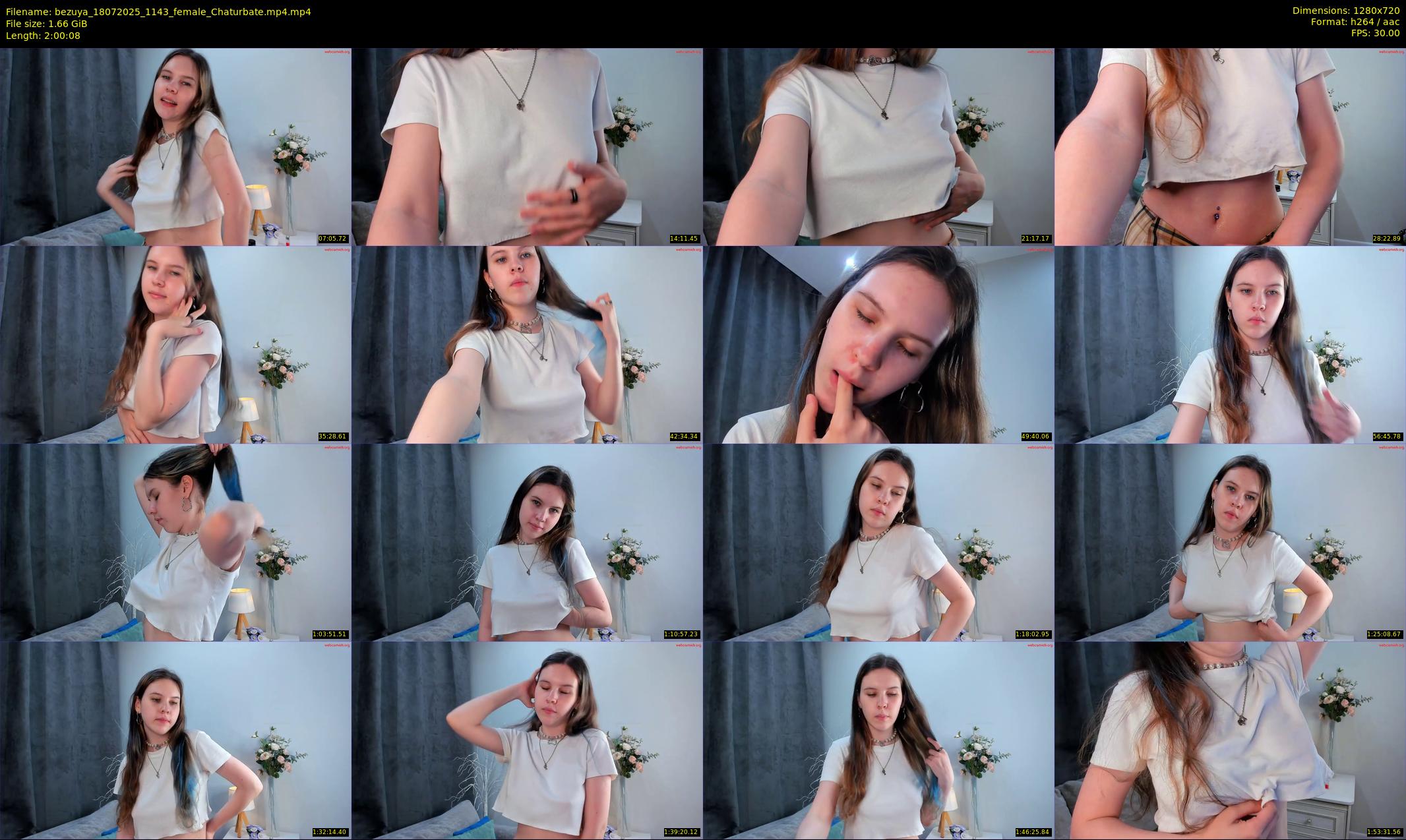 bezuya — 121 minute Chaturbate female cam show recording, 720p, Jul 18, 2025
