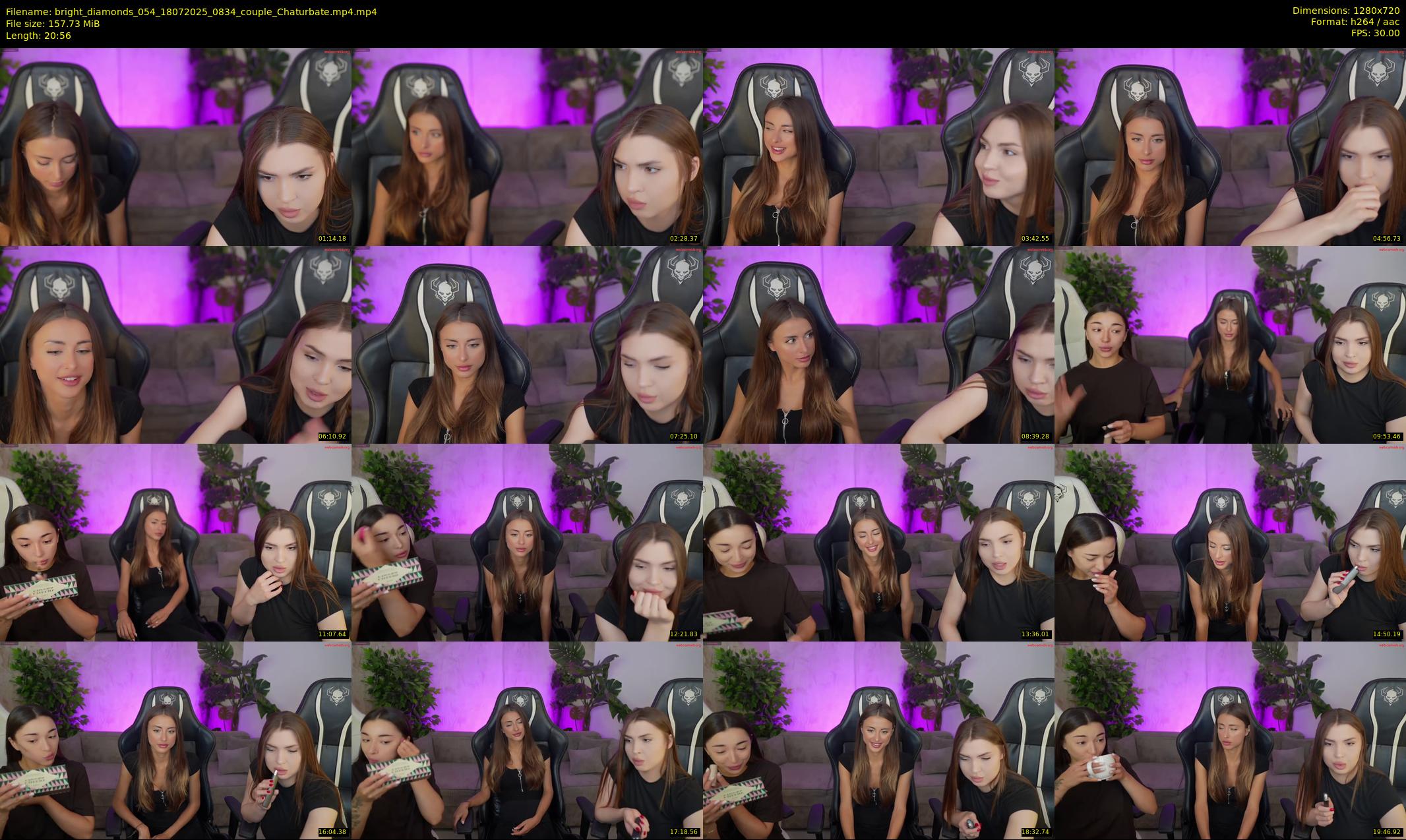 bright_diamonds_054 — 21 minute Chaturbate couple cam show recording, 720p, Jul 18, 2025