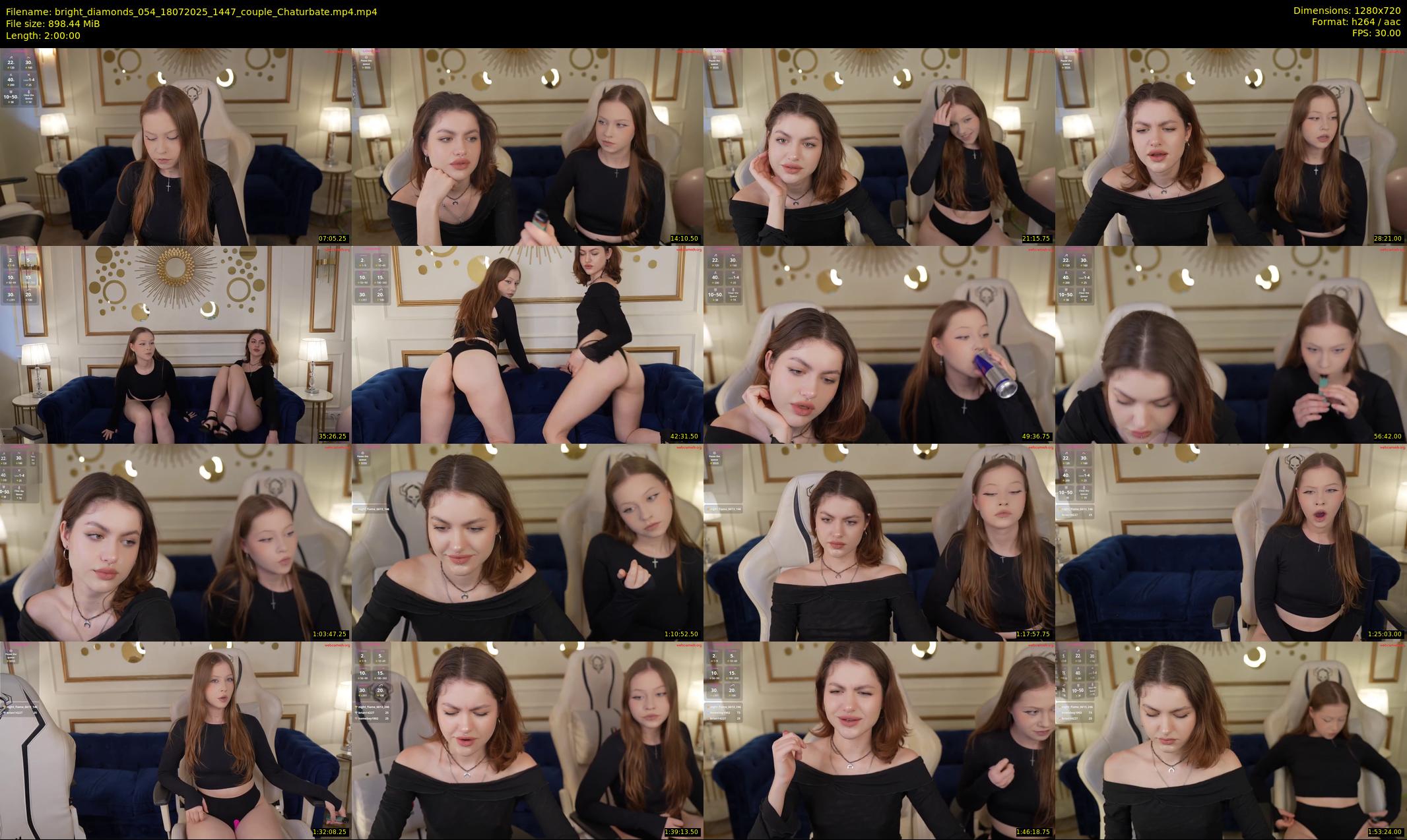 bright_diamonds_054 — 120 minute Chaturbate couple cam show recording, 720p, Jul 18, 2025