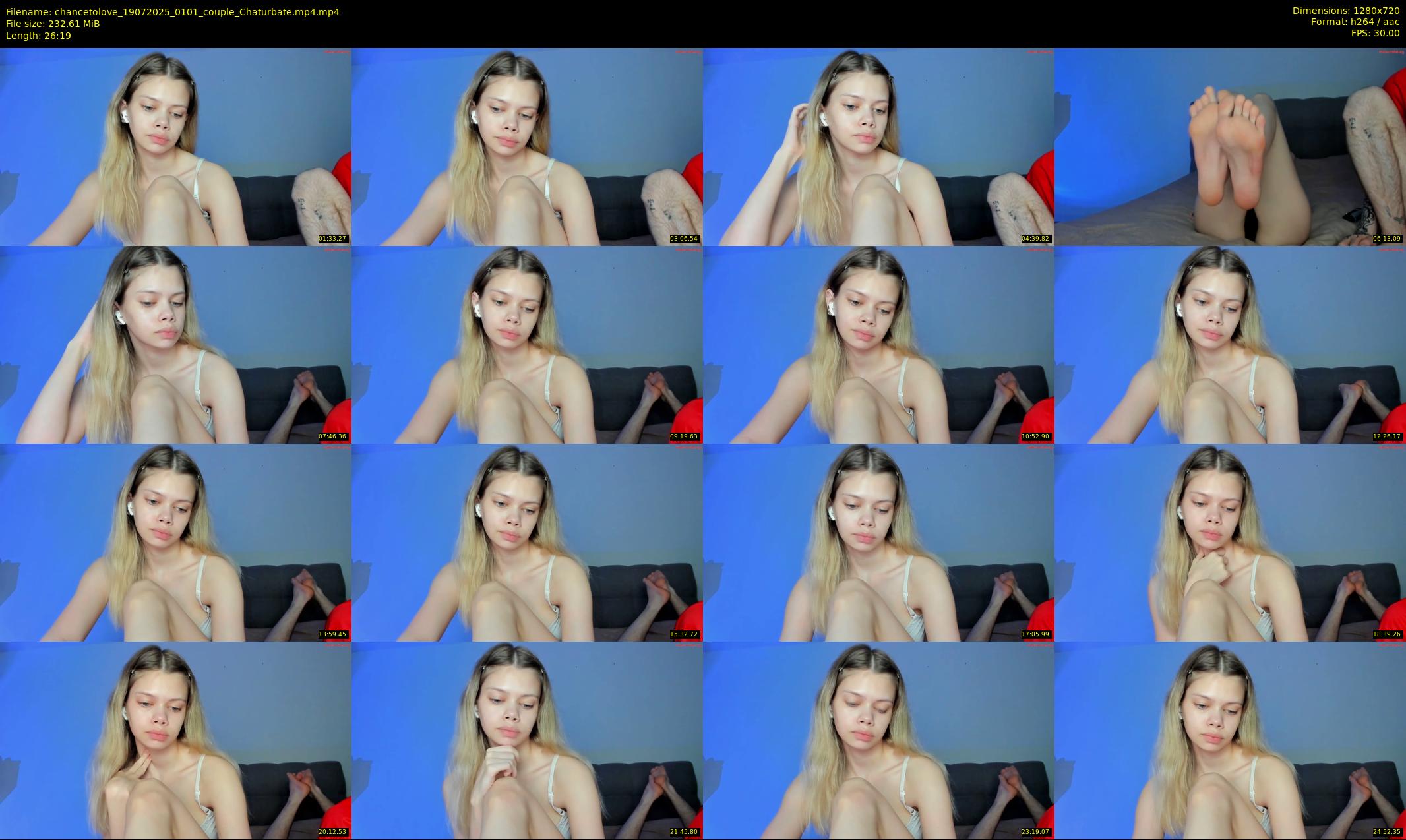 chancetolove — 27 minute Chaturbate couple cam show recording, 720p, Jul 19, 2025