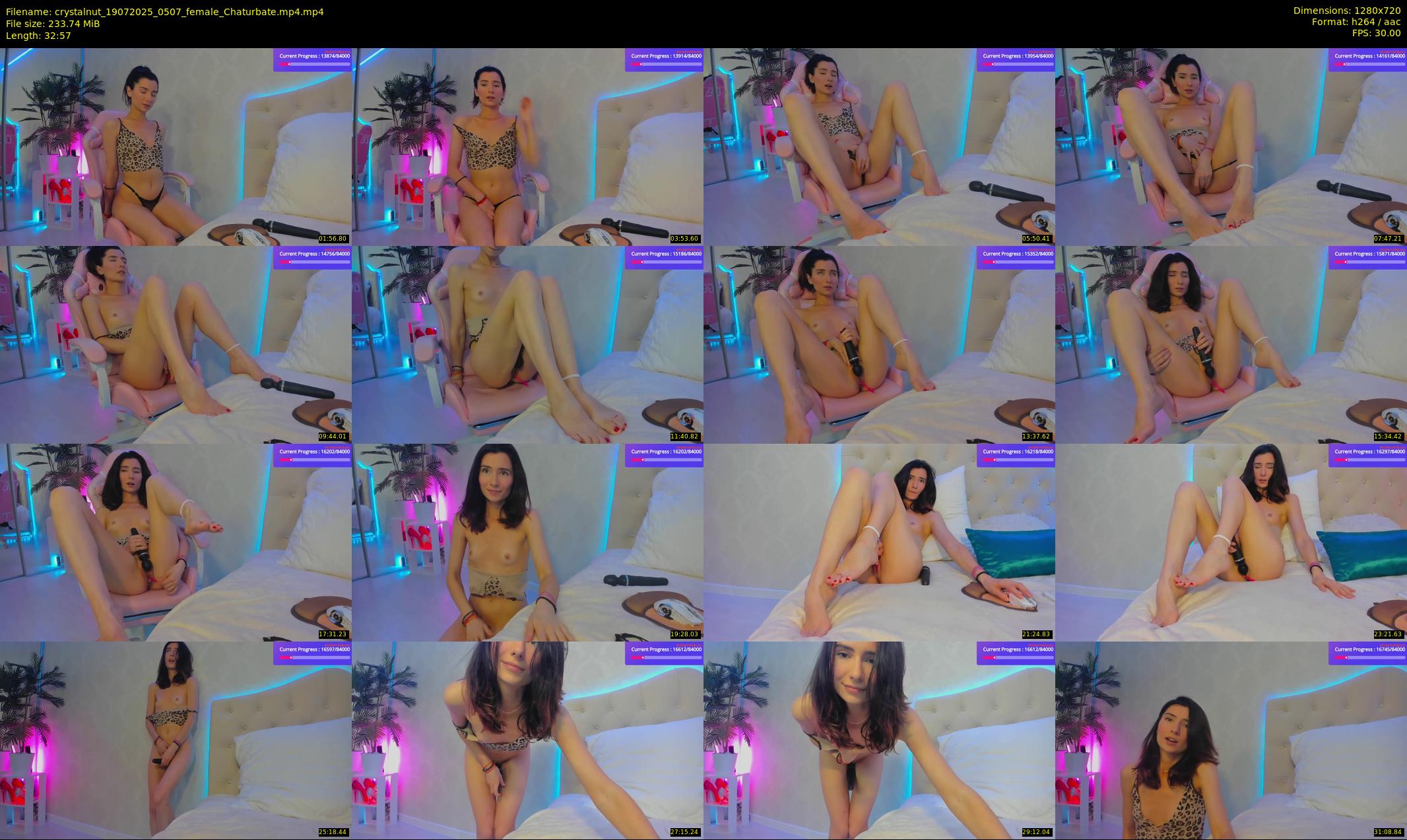 crystalnut — 33 minute Chaturbate female cam show recording, 720p, Jul 19, 2025