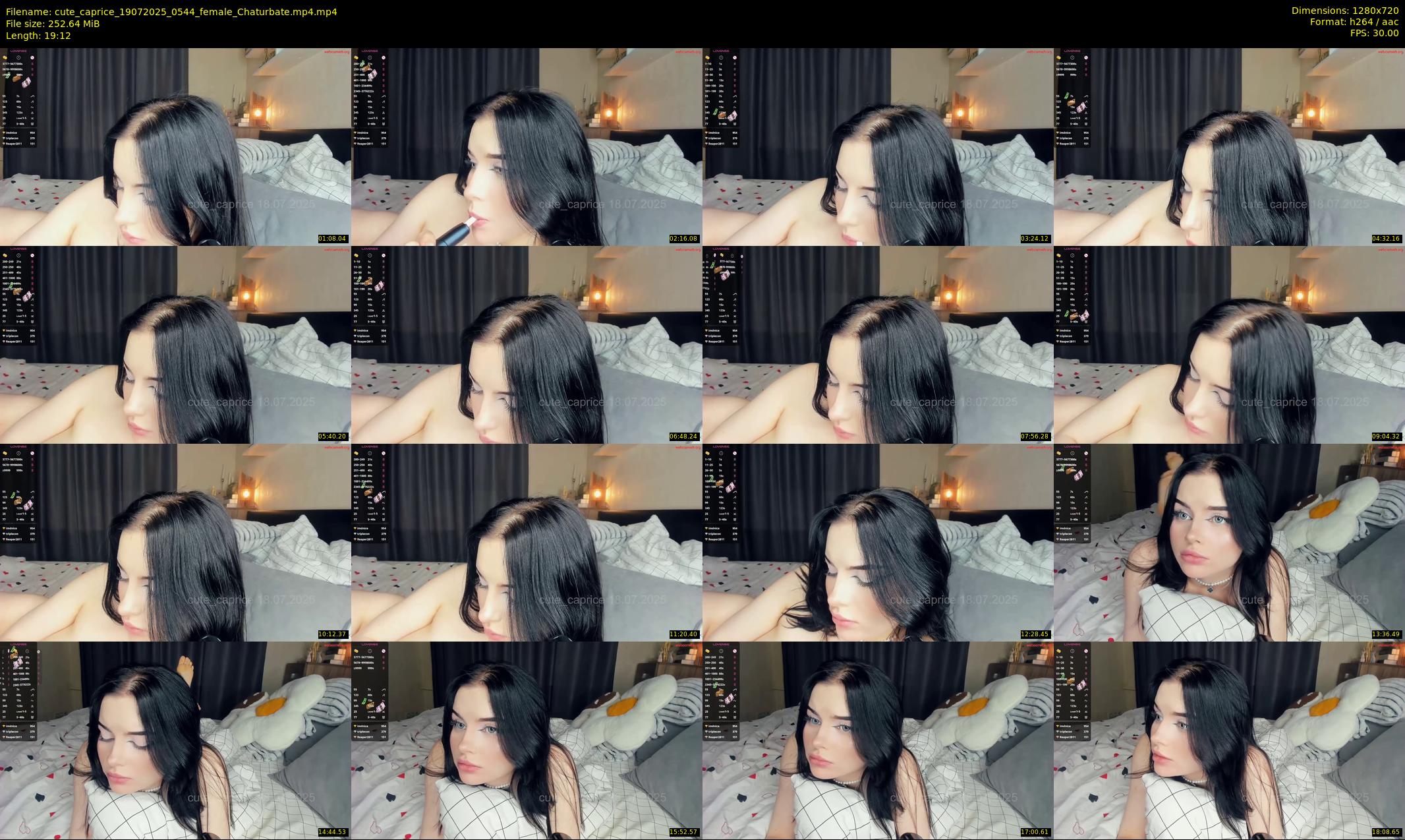 cute_caprice — 20 minute Chaturbate female cam show recording, 720p, Jul 19, 2025
