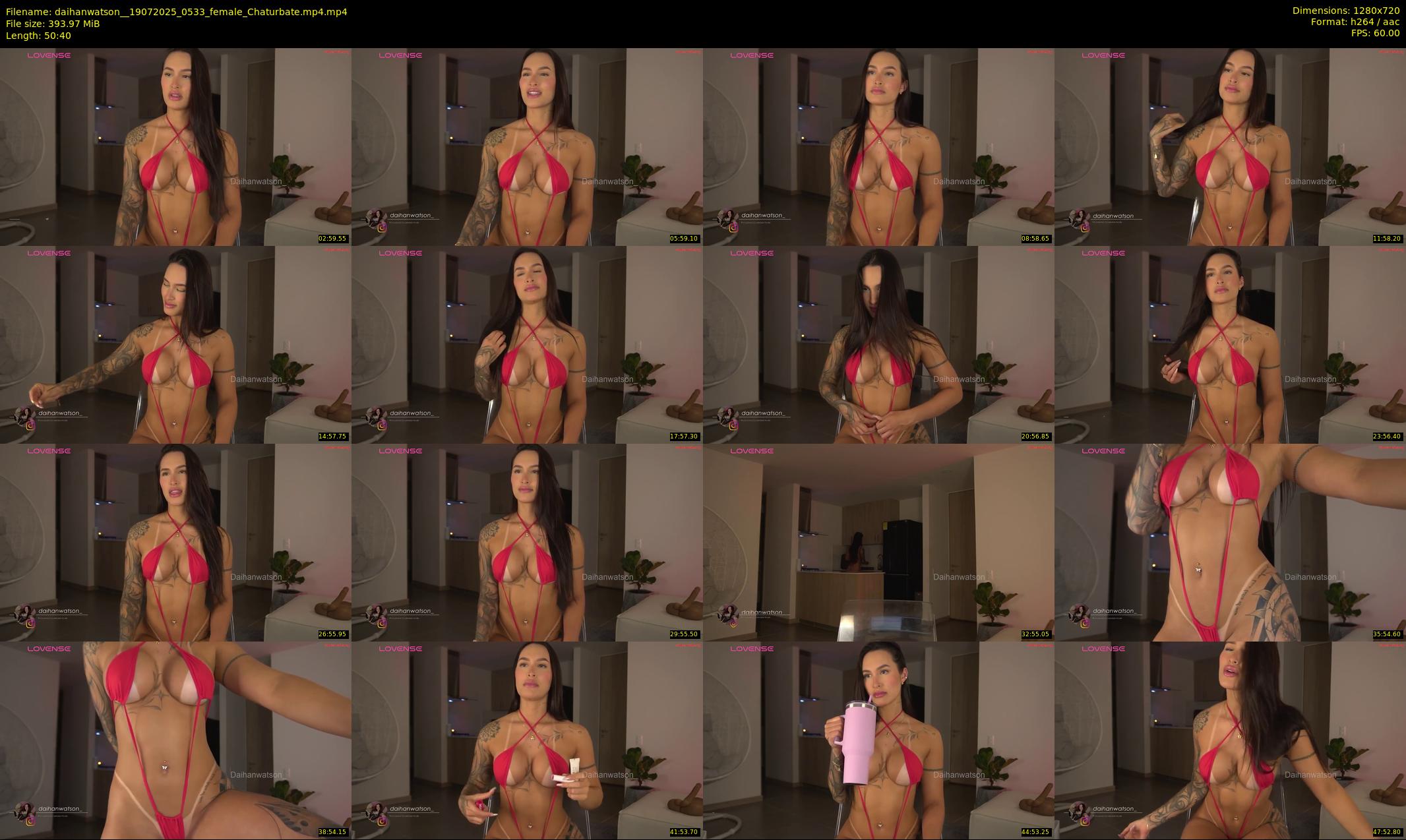 daihanwatson_ — 51 minute Chaturbate female cam show recording, 720p, Jul 19, 2025