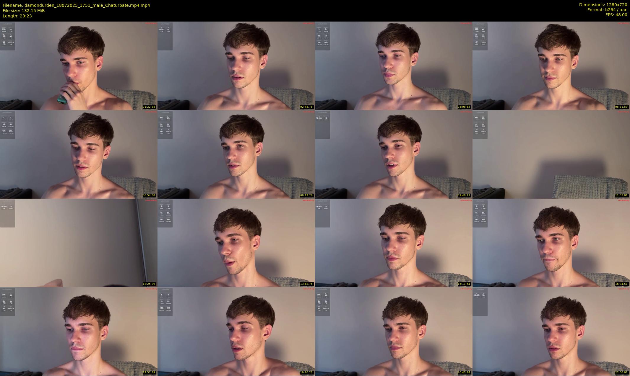damondurden — 24 minute Chaturbate male cam show recording, 720p, Jul 18, 2025