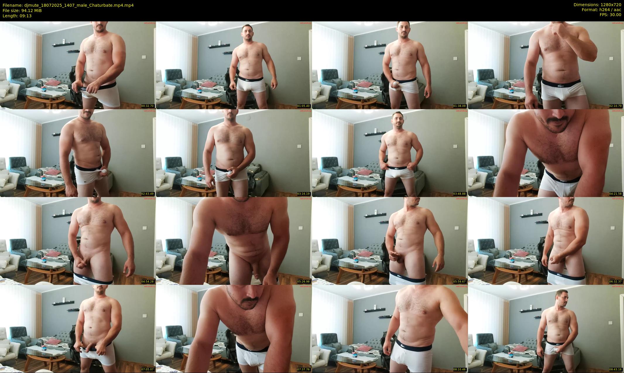 djmute — 10 minute Chaturbate male cam show recording, 720p, Jul 18, 2025