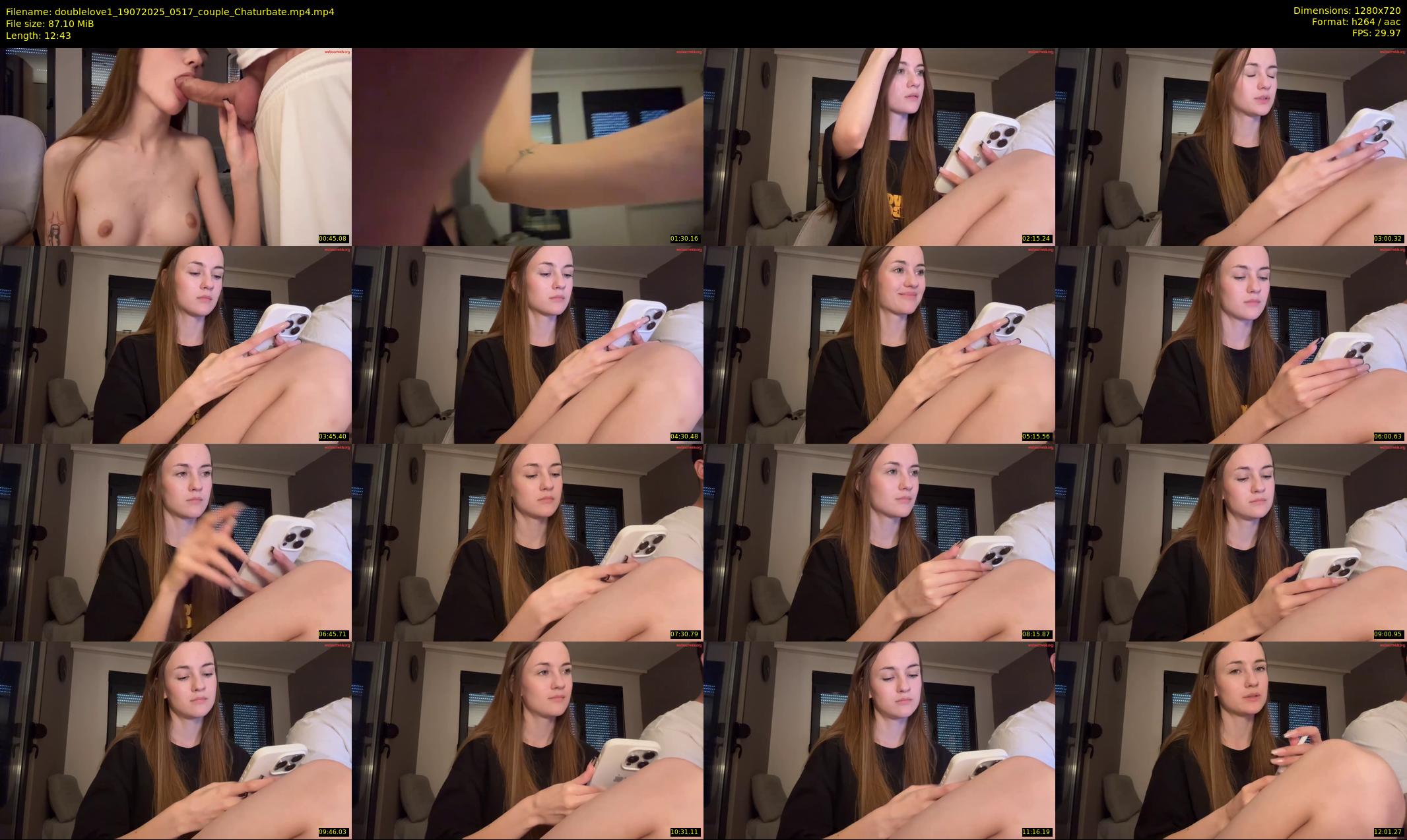 doublelove1 — 13 minute Chaturbate couple cam show recording, 720p, Jul 19, 2025