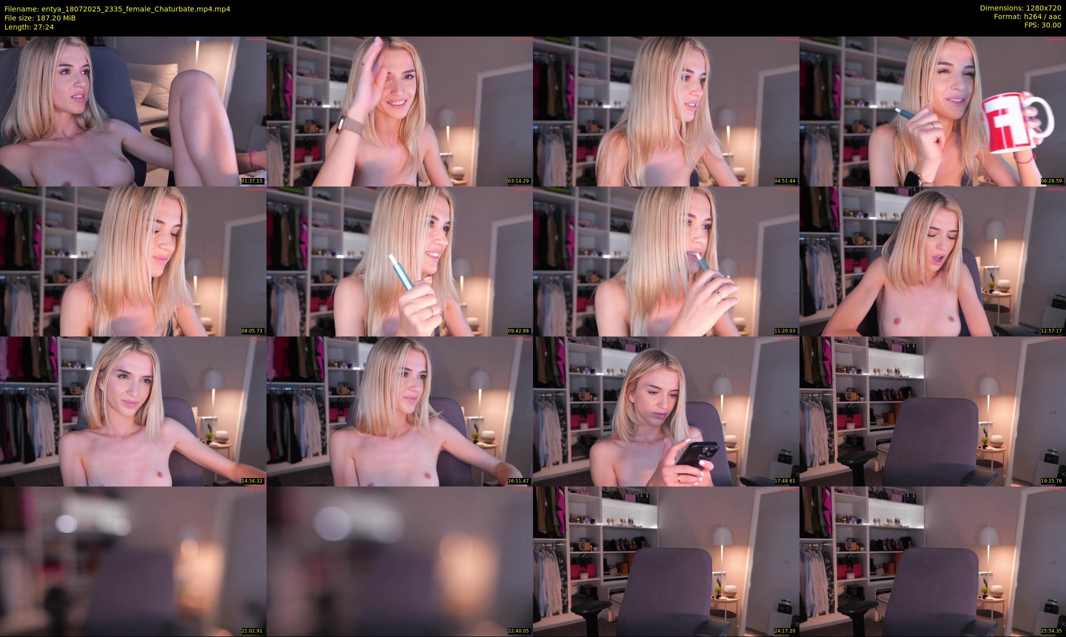 entya — 28 minute Chaturbate female cam show recording, 720p, Jul 18, 2025