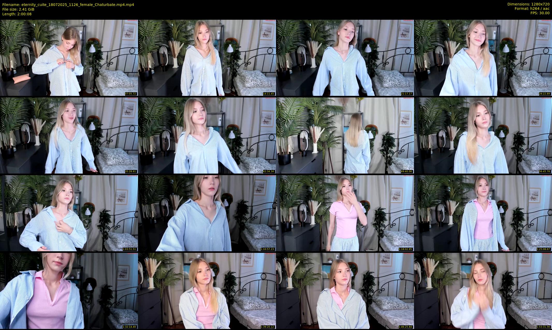 eternity_cuite — 121 minute Chaturbate female cam show recording, 720p, Jul 18, 2025