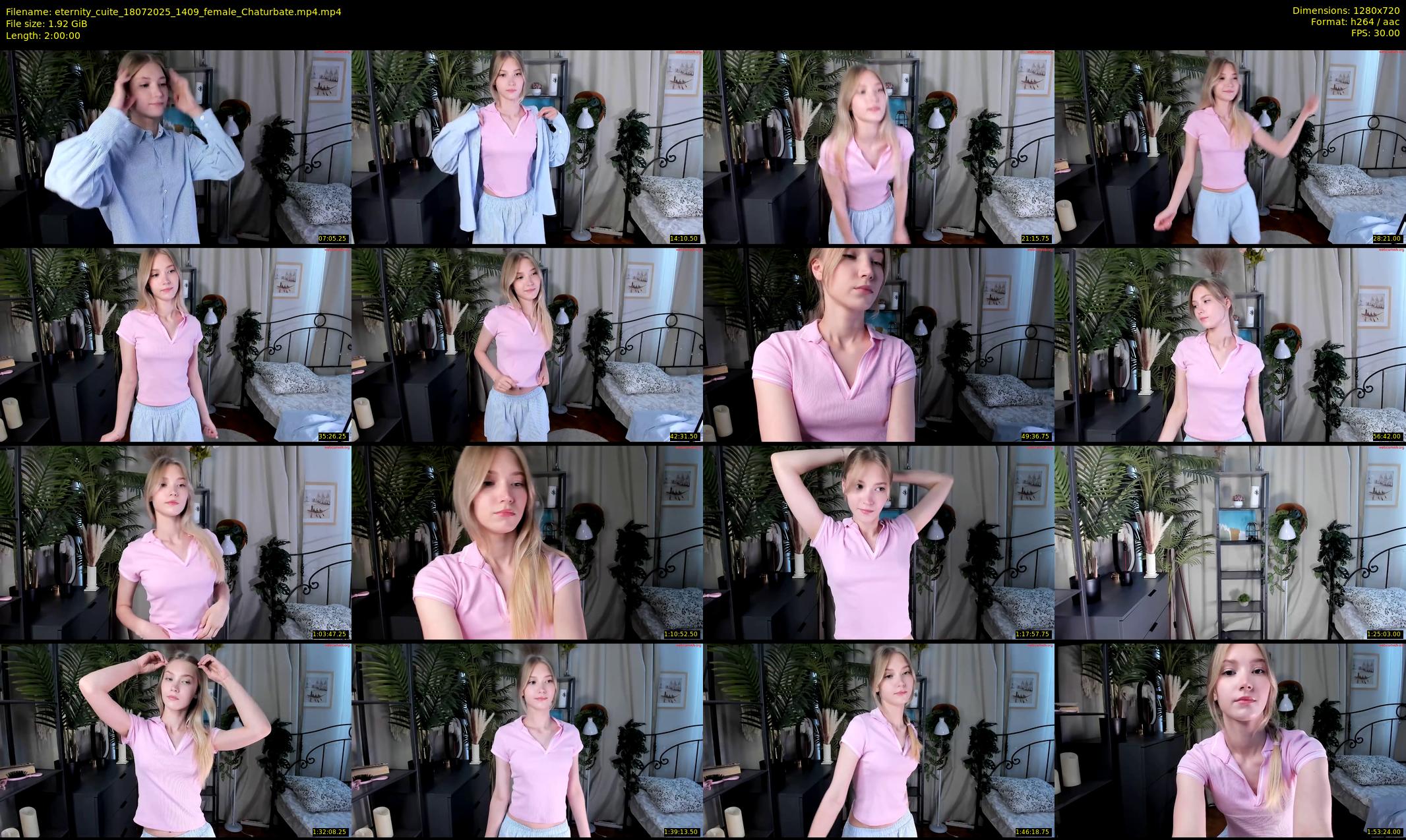 eternity_cuite — 120 minute Chaturbate female cam show recording, 720p, Jul 18, 2025
