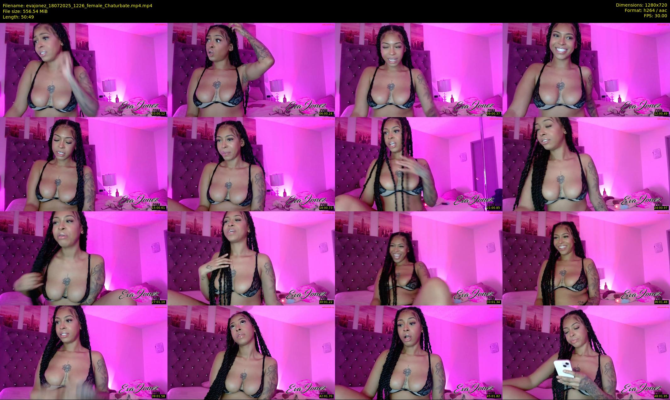 evajonez — 51 minute Chaturbate female cam show recording, 720p, Jul 18, 2025