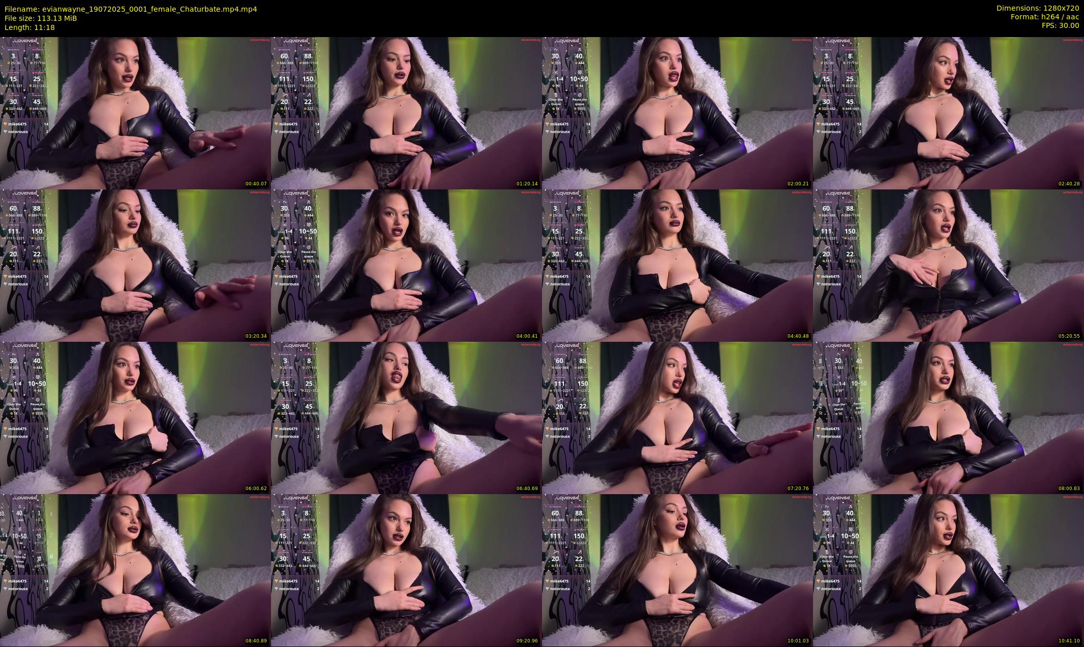 evianwayne — 12 minute Chaturbate female cam show recording, 720p, Jul 19, 2025