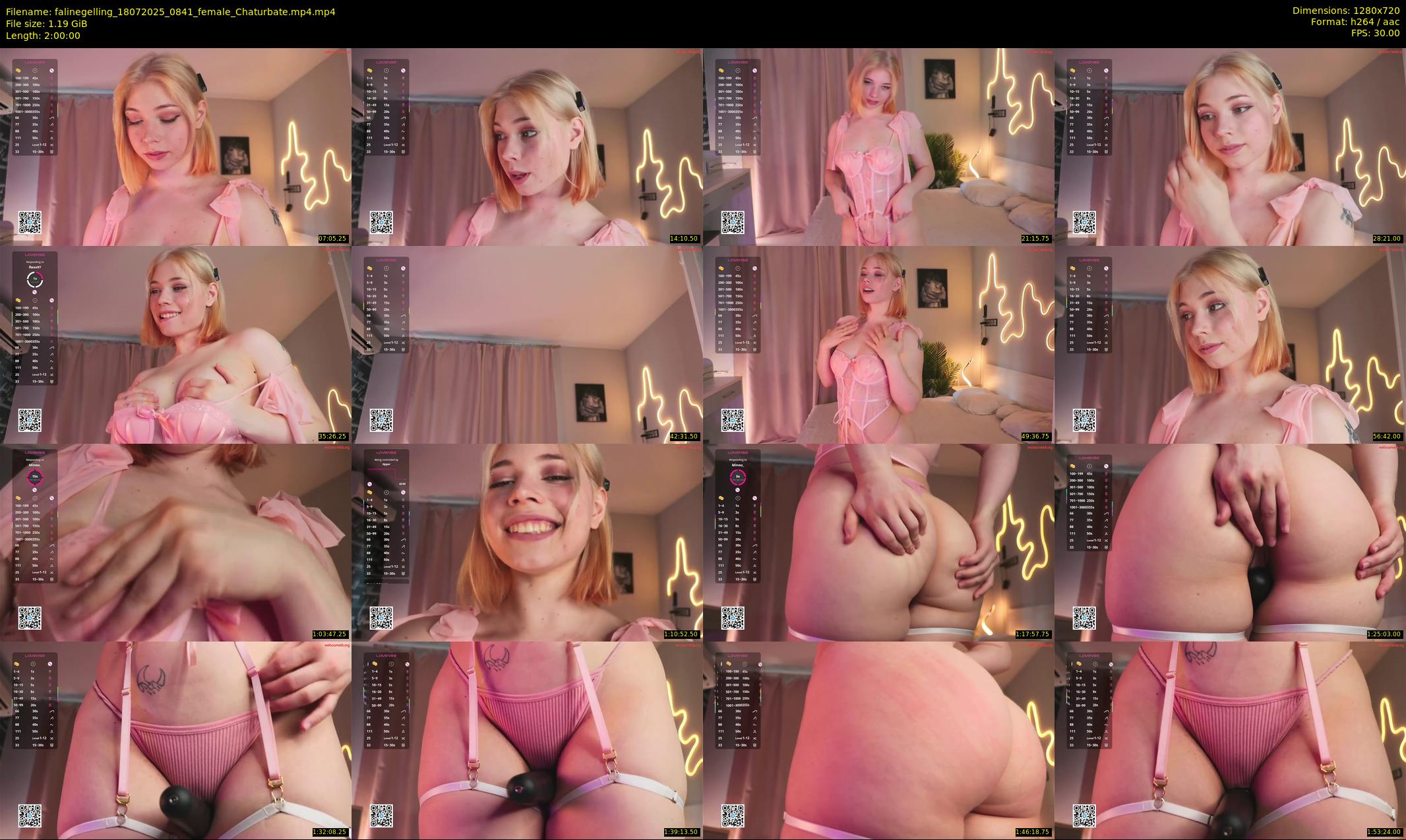 falinegelling — 120 minute Chaturbate female cam show recording, 720p, Jul 18, 2025