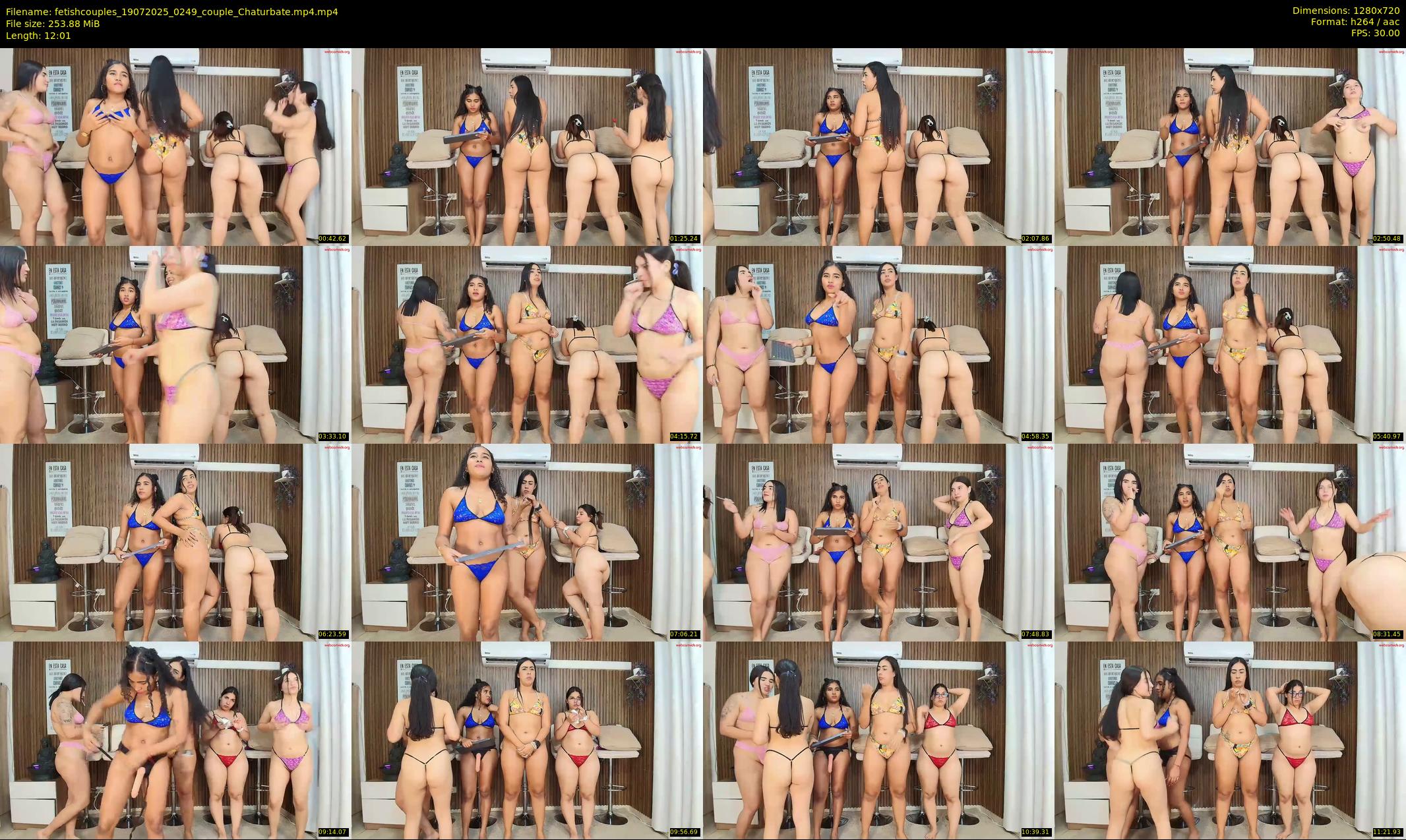 fetishcouples — 13 minute Chaturbate couple cam show recording, 720p, Jul 19, 2025