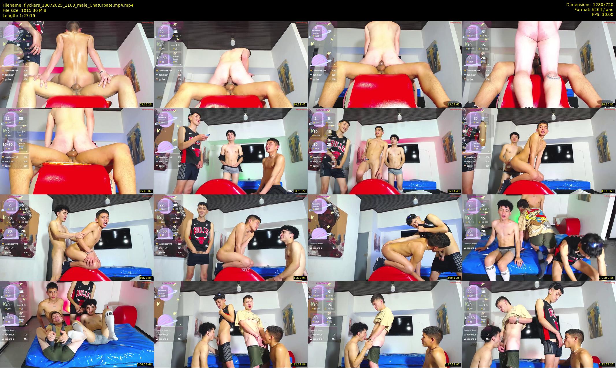flyckers — 88 minute Chaturbate male cam show recording, 720p, Jul 18, 2025
