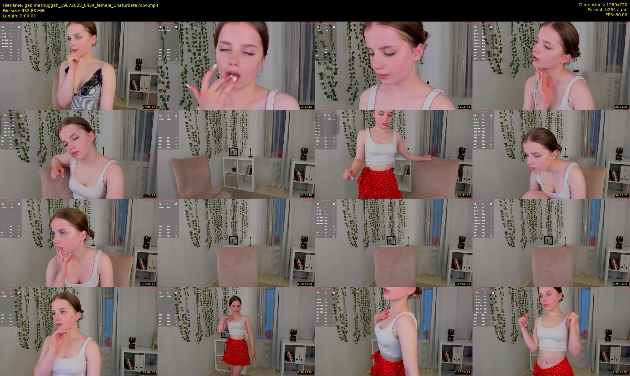gabimeshuggah — 121 minute Chaturbate female cam show recording, 720p, Jul 19, 2025